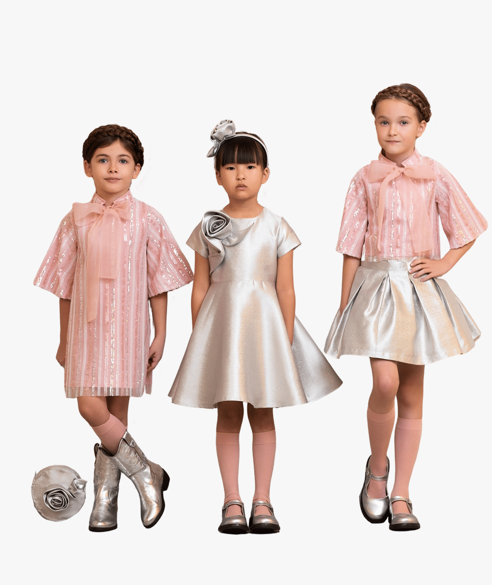 Shimmering Bow Dress made by Mama Luma