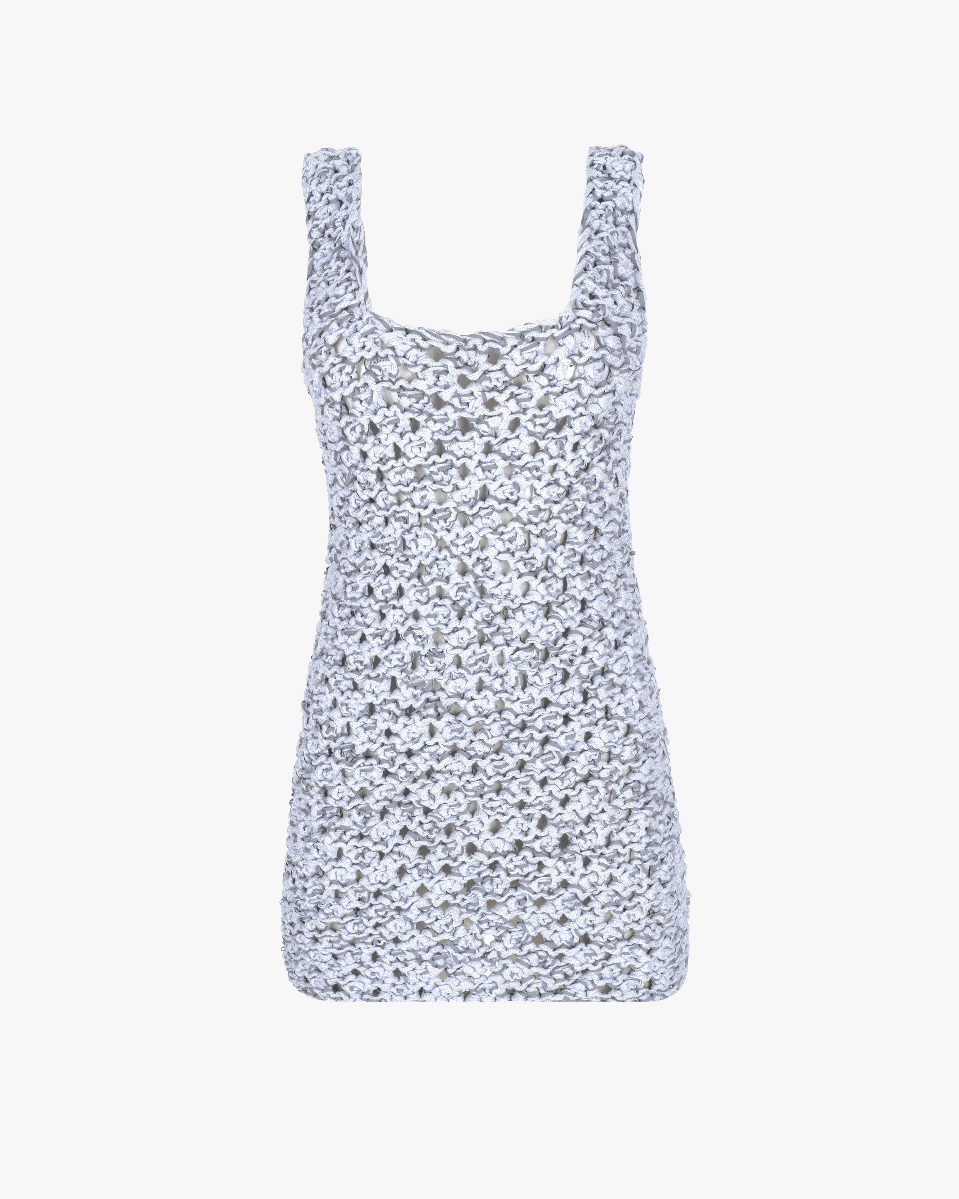 Reflective couture mini dress made by KNITEL