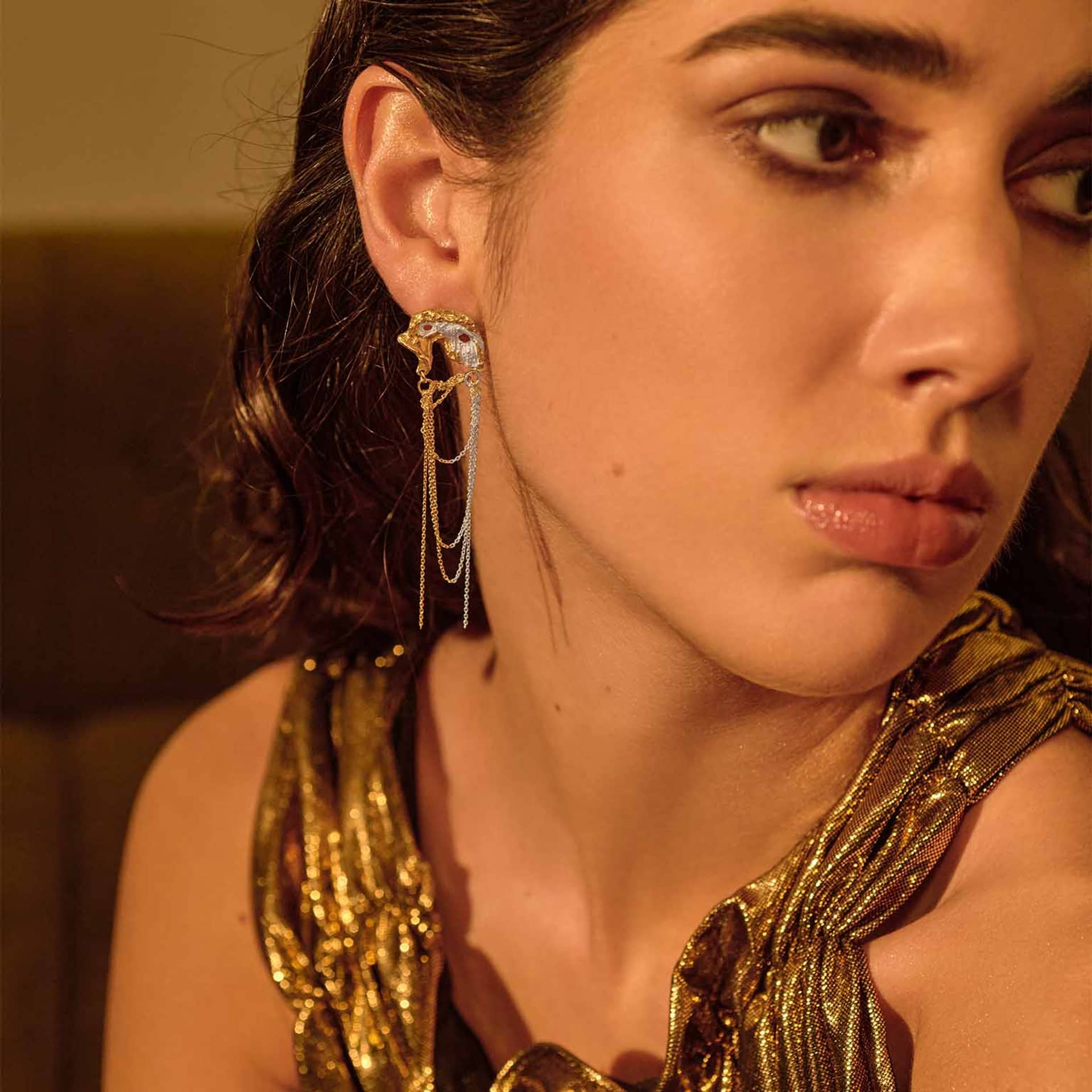 Orion Earrings made by Loveness Lee