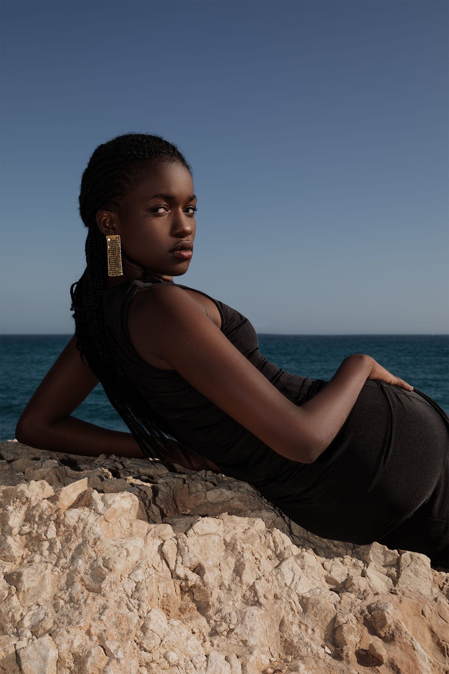 Nicole Black Cutout Dress made by Lora Istanbul