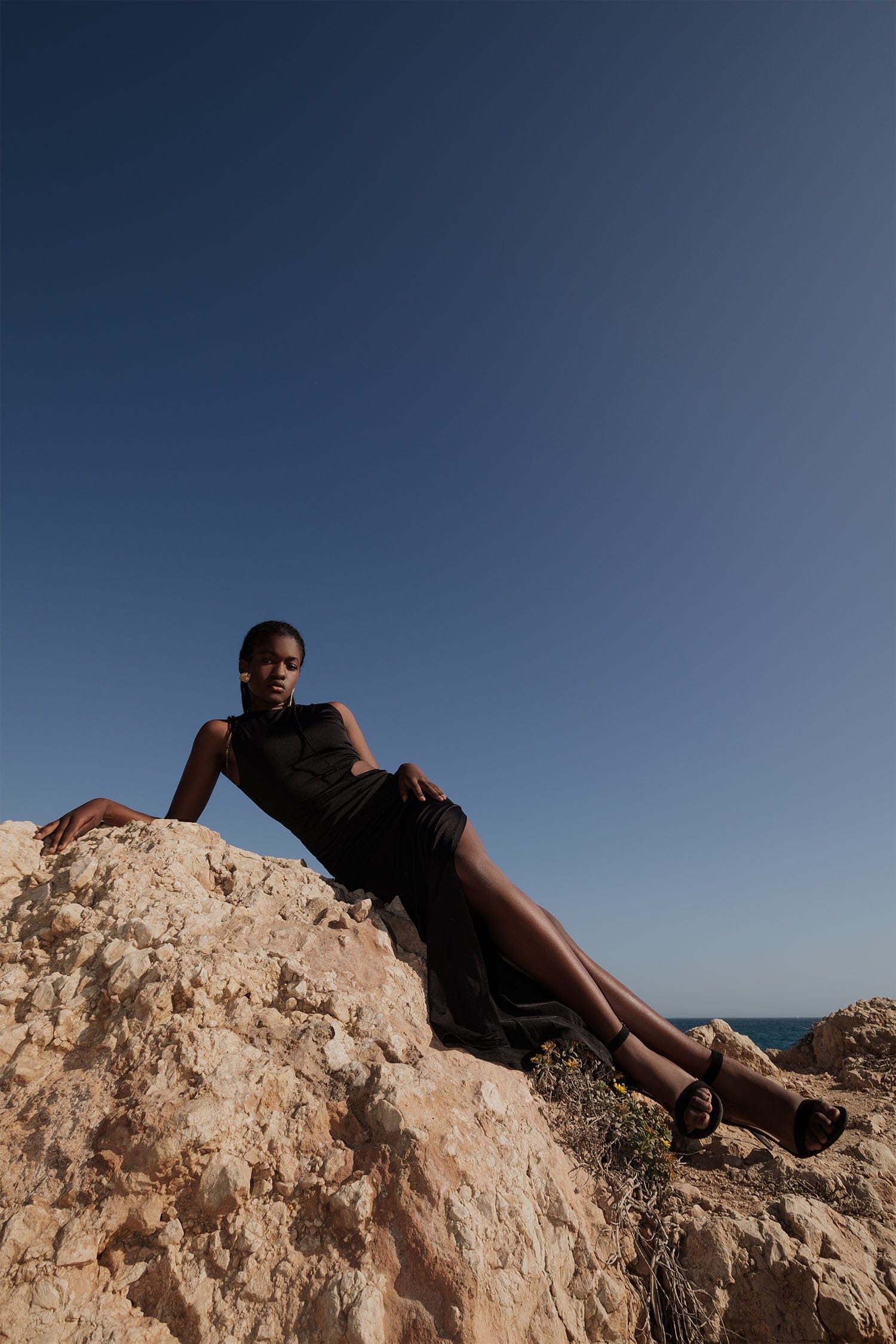 Nicole Black Cutout Dress made by Lora Istanbul