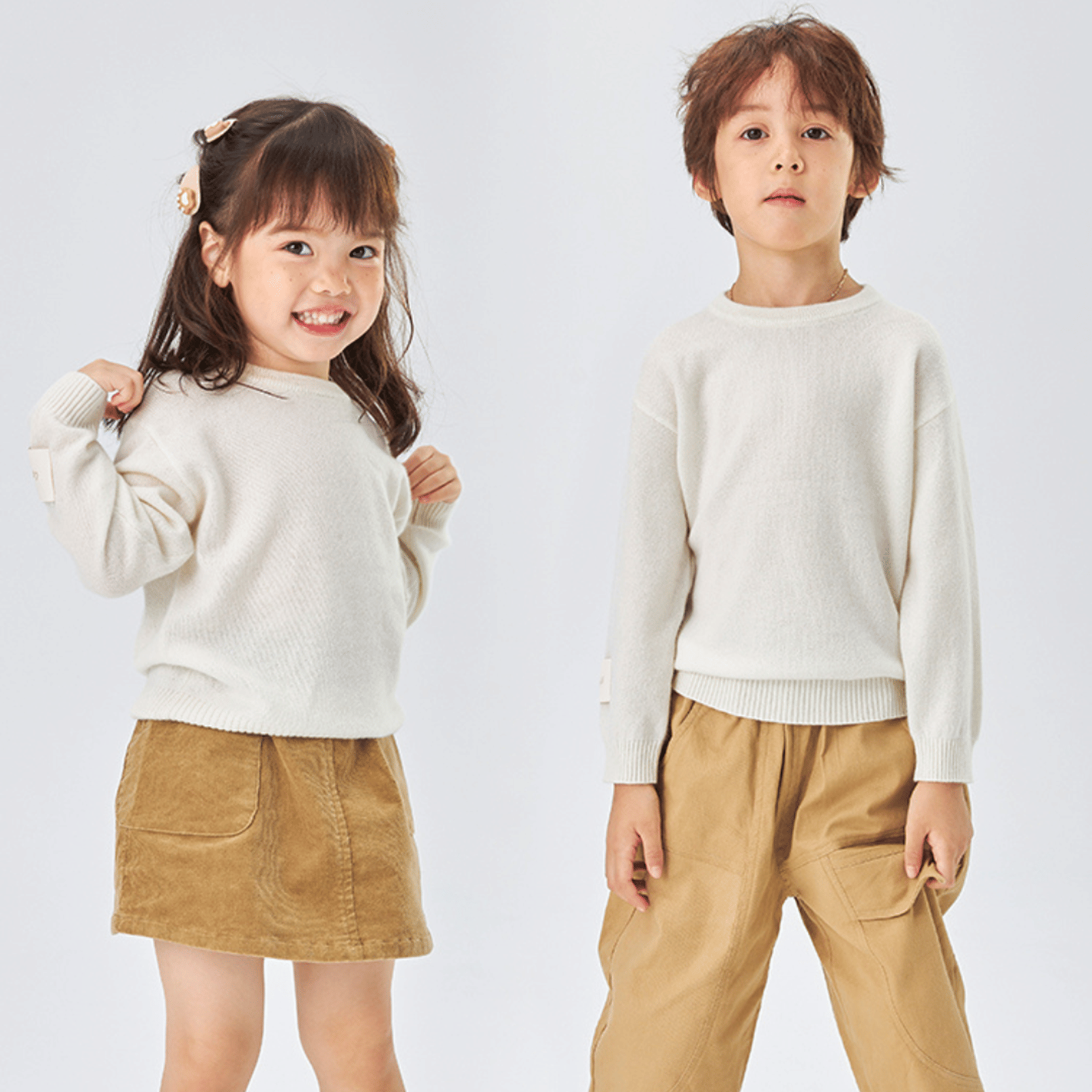 Essential Baby Cashmere Jumper | Snow White made by CozyU