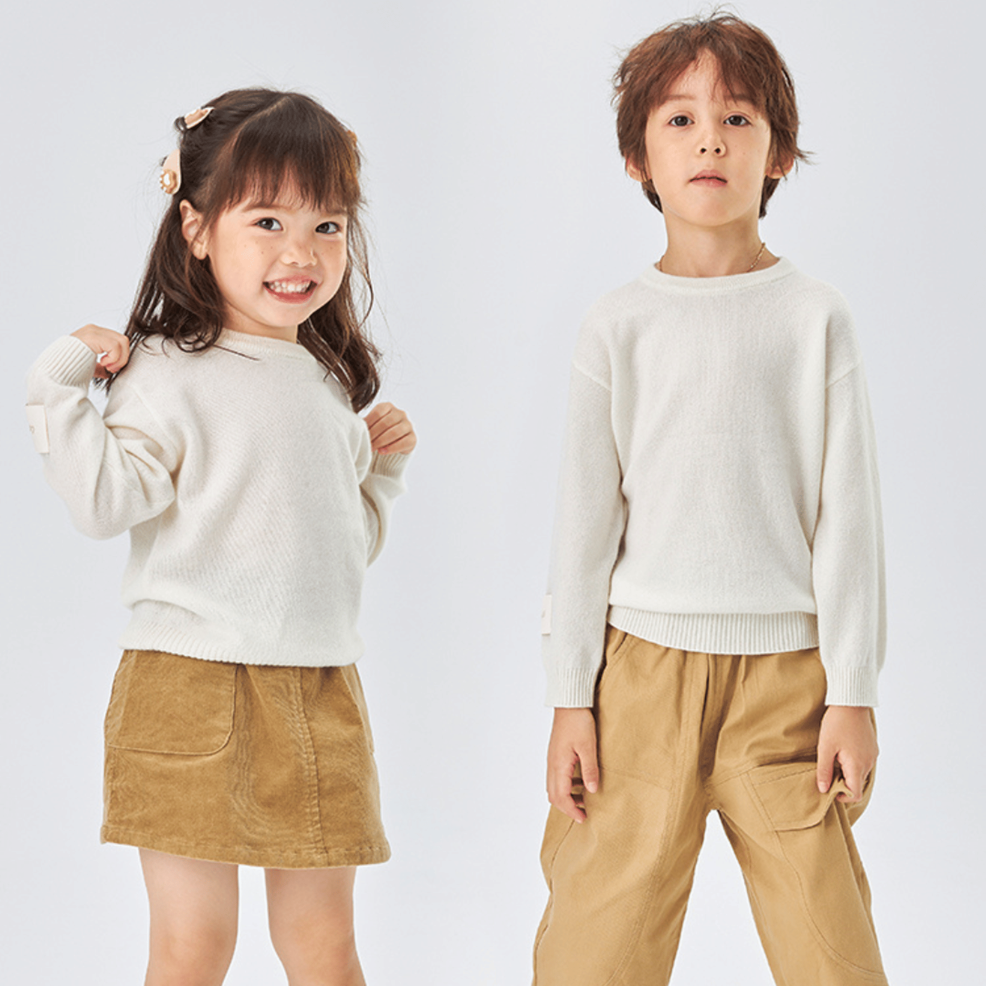 Essential Baby Cashmere Jumper | Snow White made by CozyU