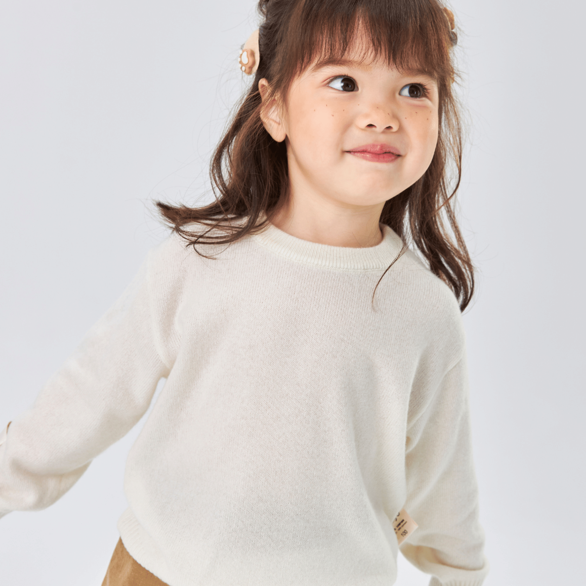 Essential Baby Cashmere Jumper | Snow White made by CozyU