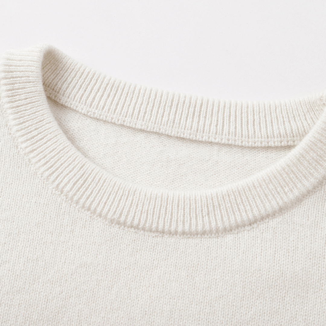 Essential Baby Cashmere Jumper | Snow White made by CozyU