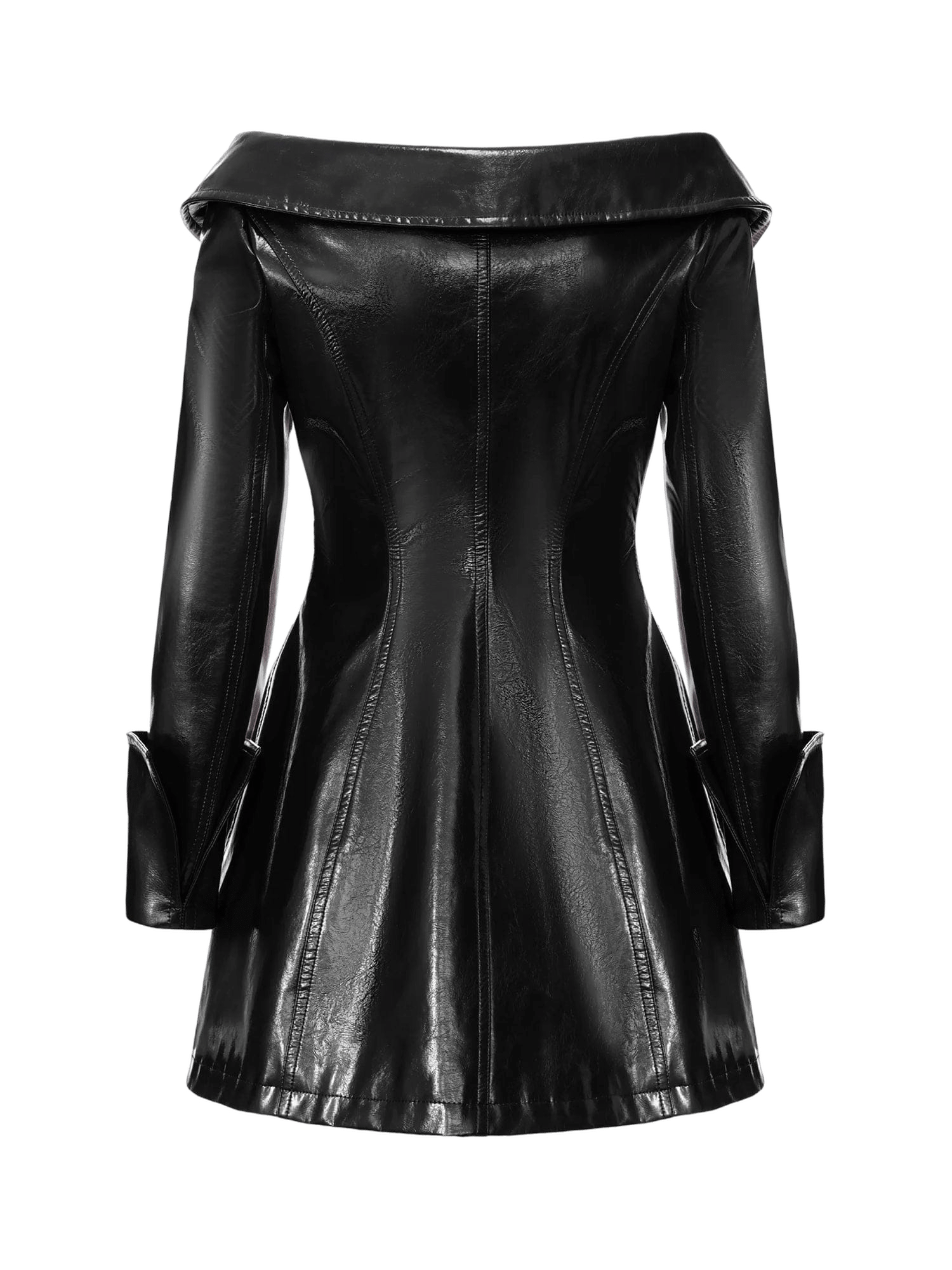 Béatrice Vegan Leather Black Jacket made by Nana Jacqueline