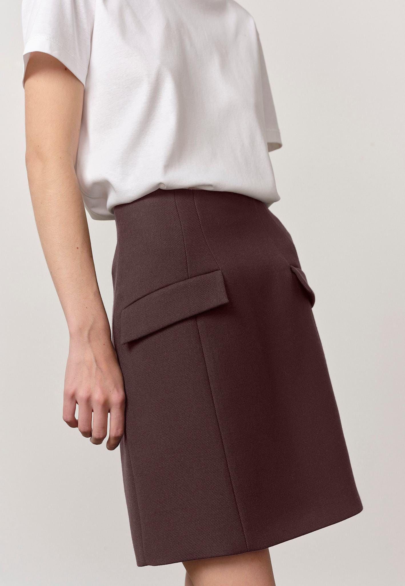 Benjamin Skirt - Mahogany made by HERSKIND