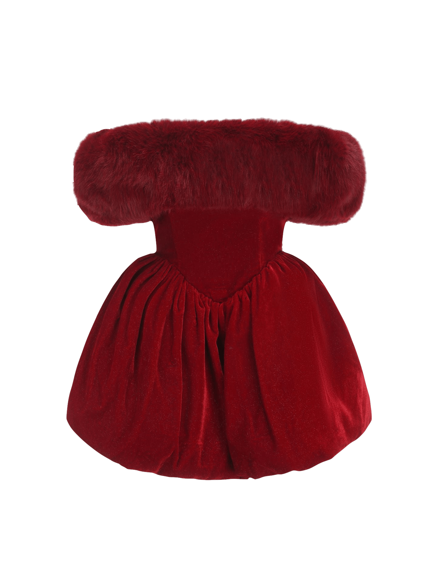 Candice Velvet Dress (Red) made by Nana Jacqueline