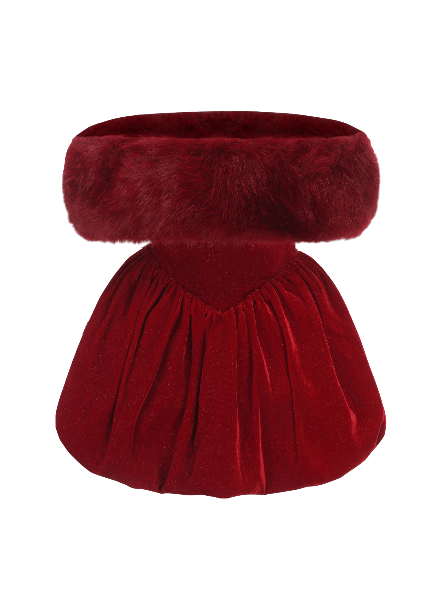 Candice Velvet Dress (Red) made by Nana Jacqueline