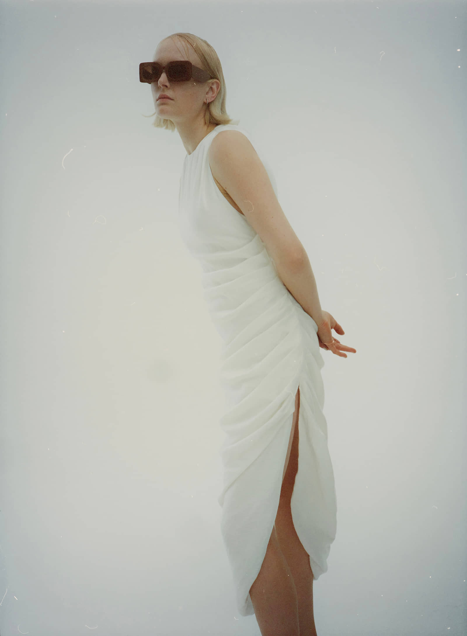 Letter Linen Dress made by Wiktoria Frankowska