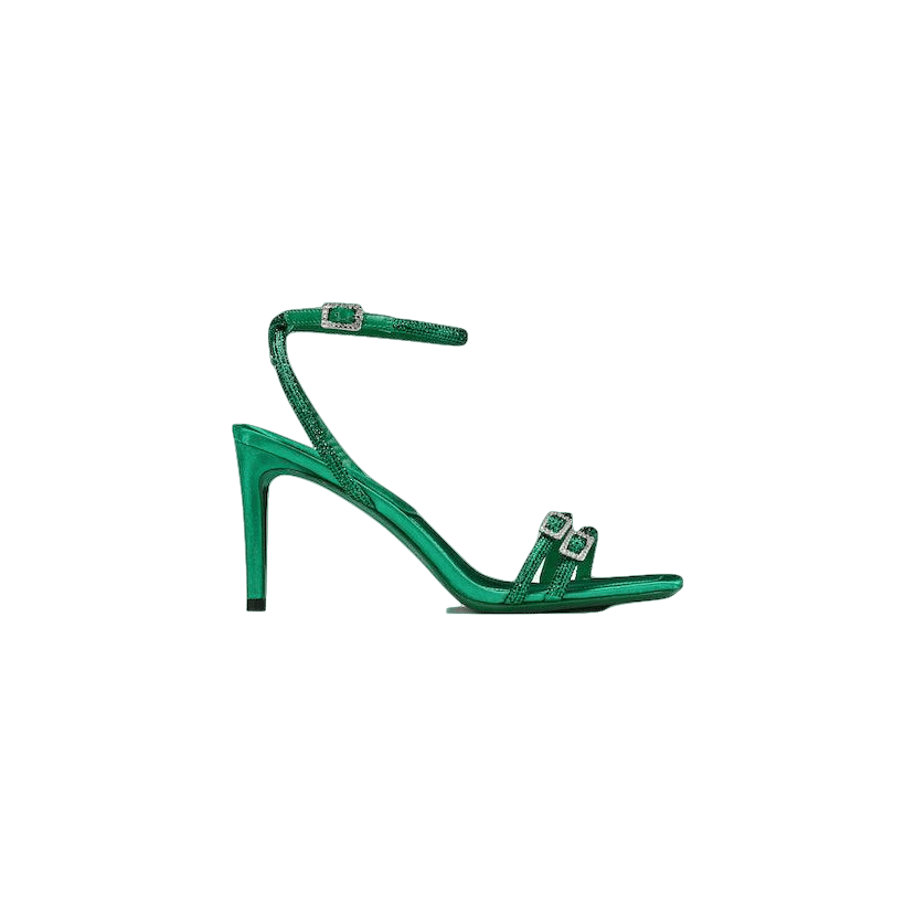 Green Miah Sandals (Final Sale) in Green made by Nana Jacqueline