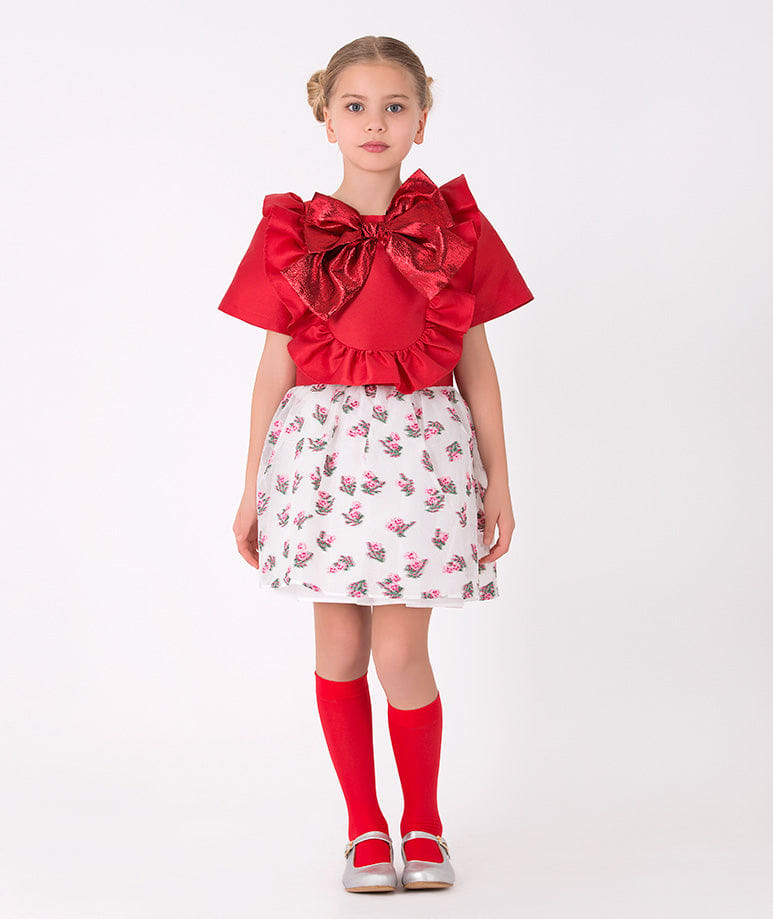 Jacquard Bow Outfit | 2 Pieces made by Mama Luma