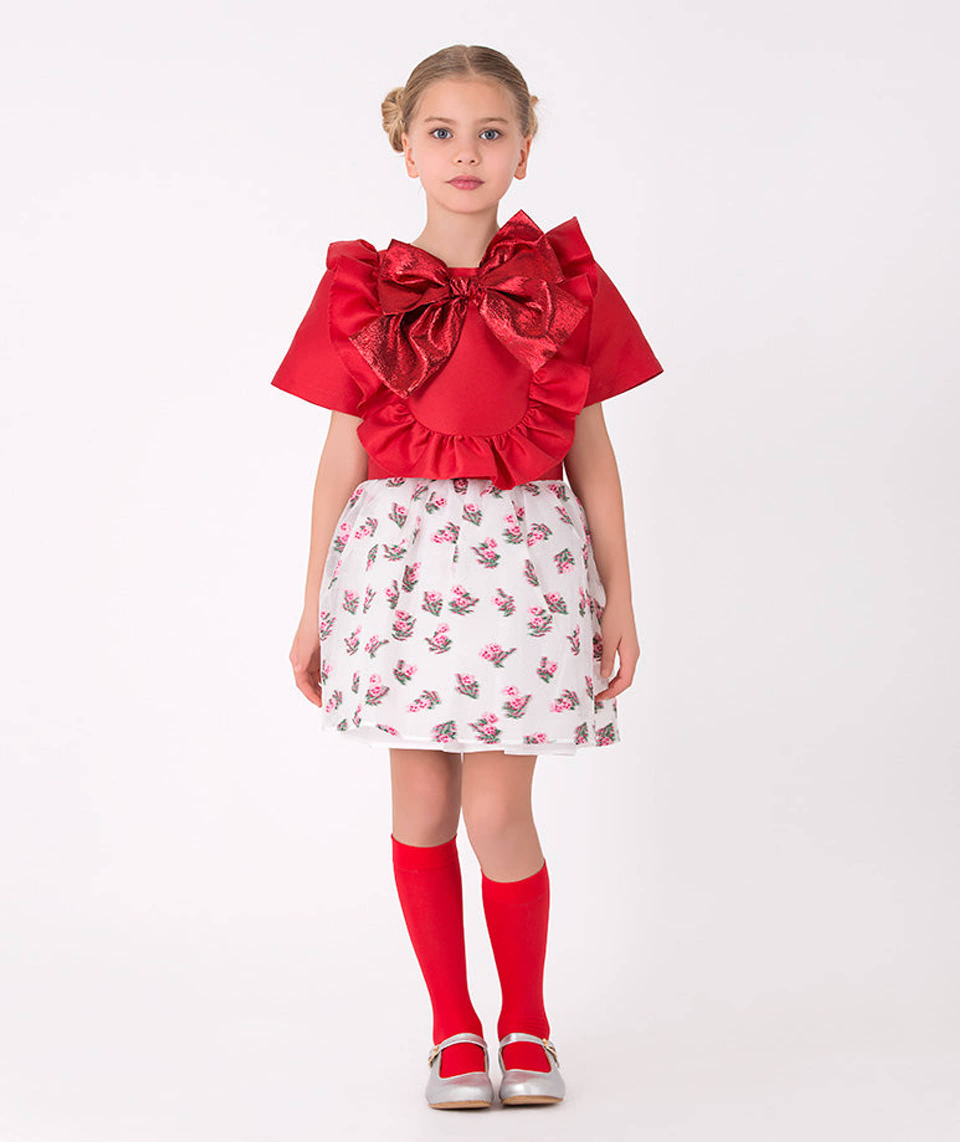 Jacquard Bow Outfit | 2 Pieces made by Mama Luma