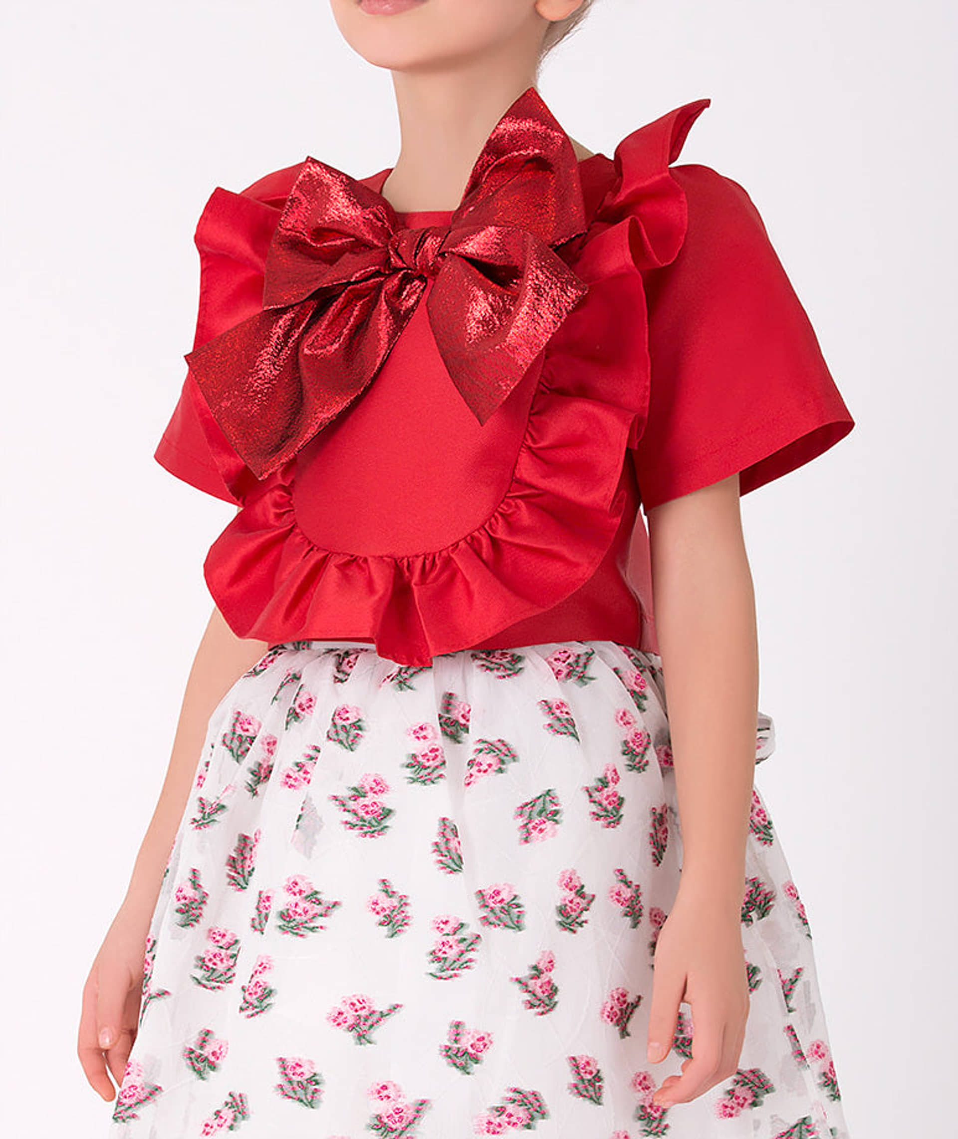 Jacquard Bow Outfit | 2 Pieces made by Mama Luma