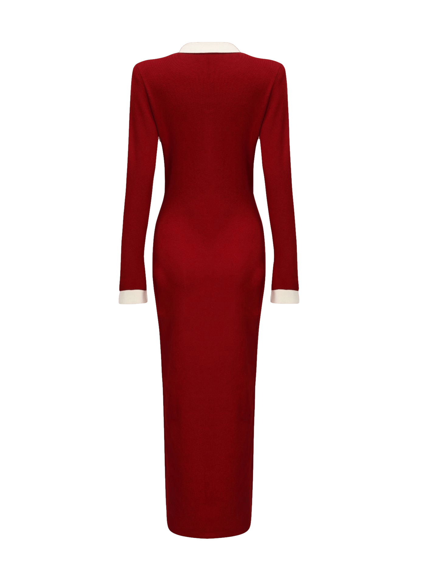 Felicity Long Knit Cardigan (Red) made by Nana Jacqueline