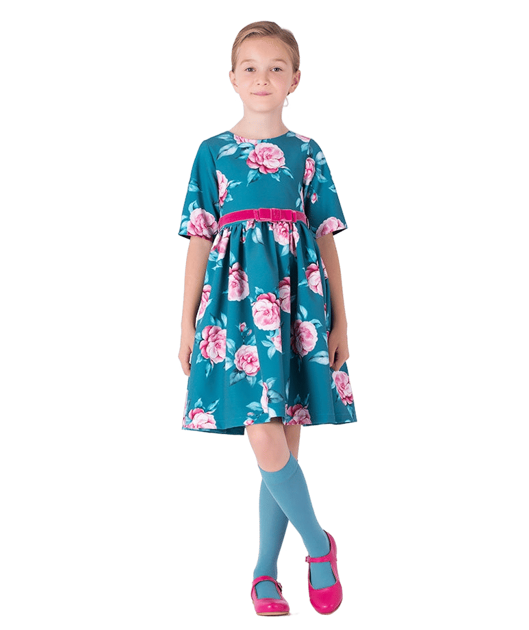 Floral Savaya Girls Dress made by Mama Luma