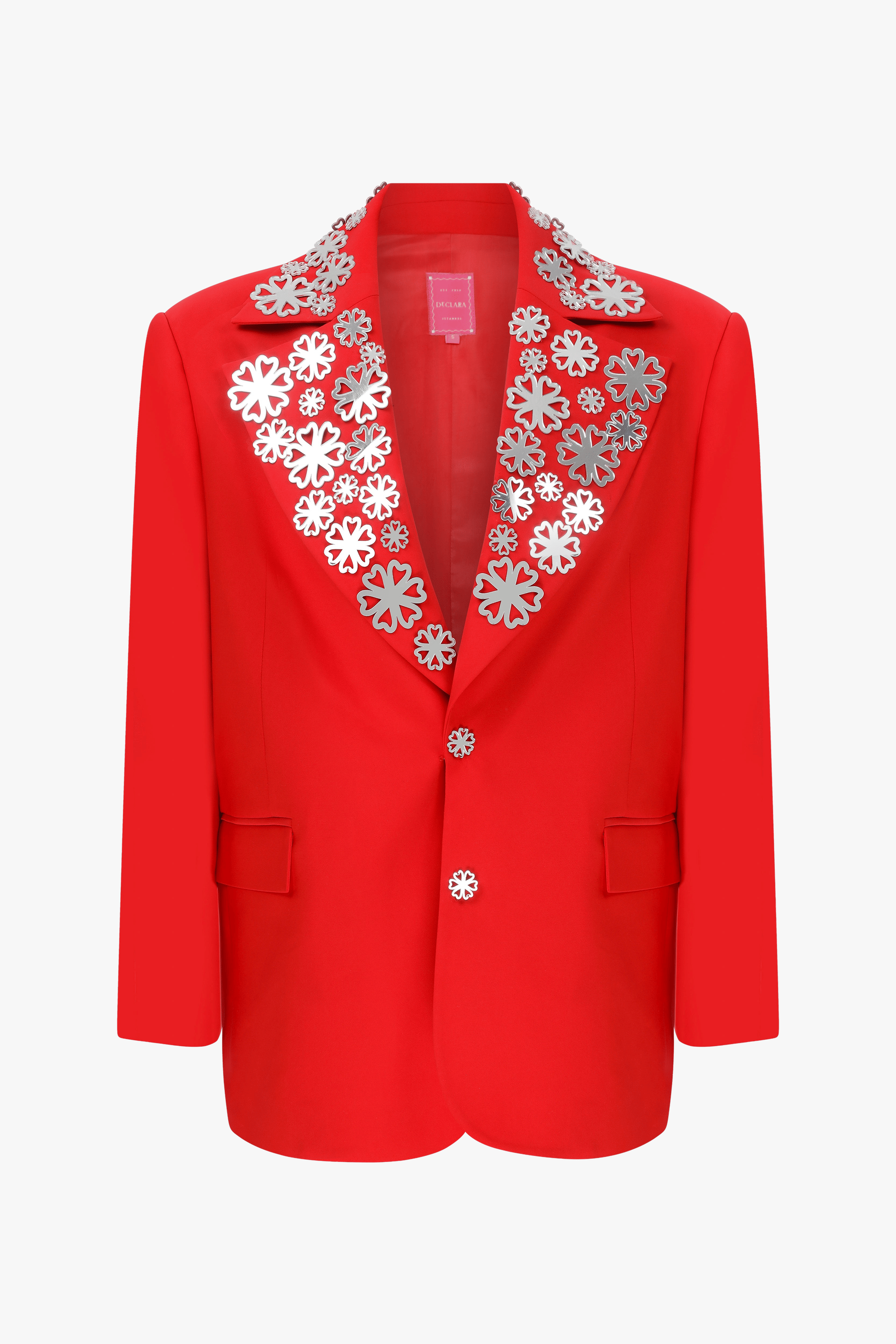 Red Midnight Mirror Chic Jacket made by Declara