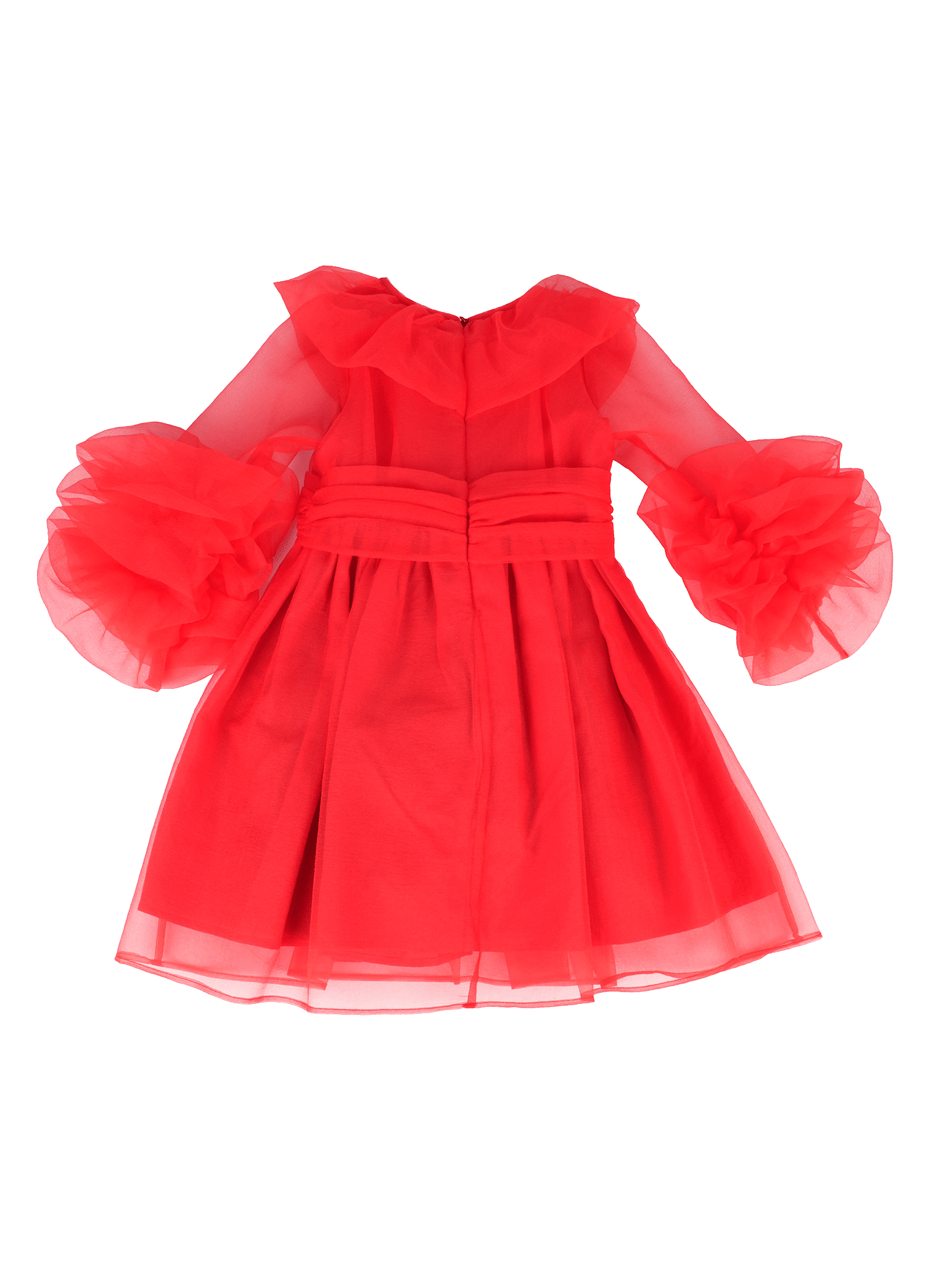 Red Ruffles Dress made by Mama Luma