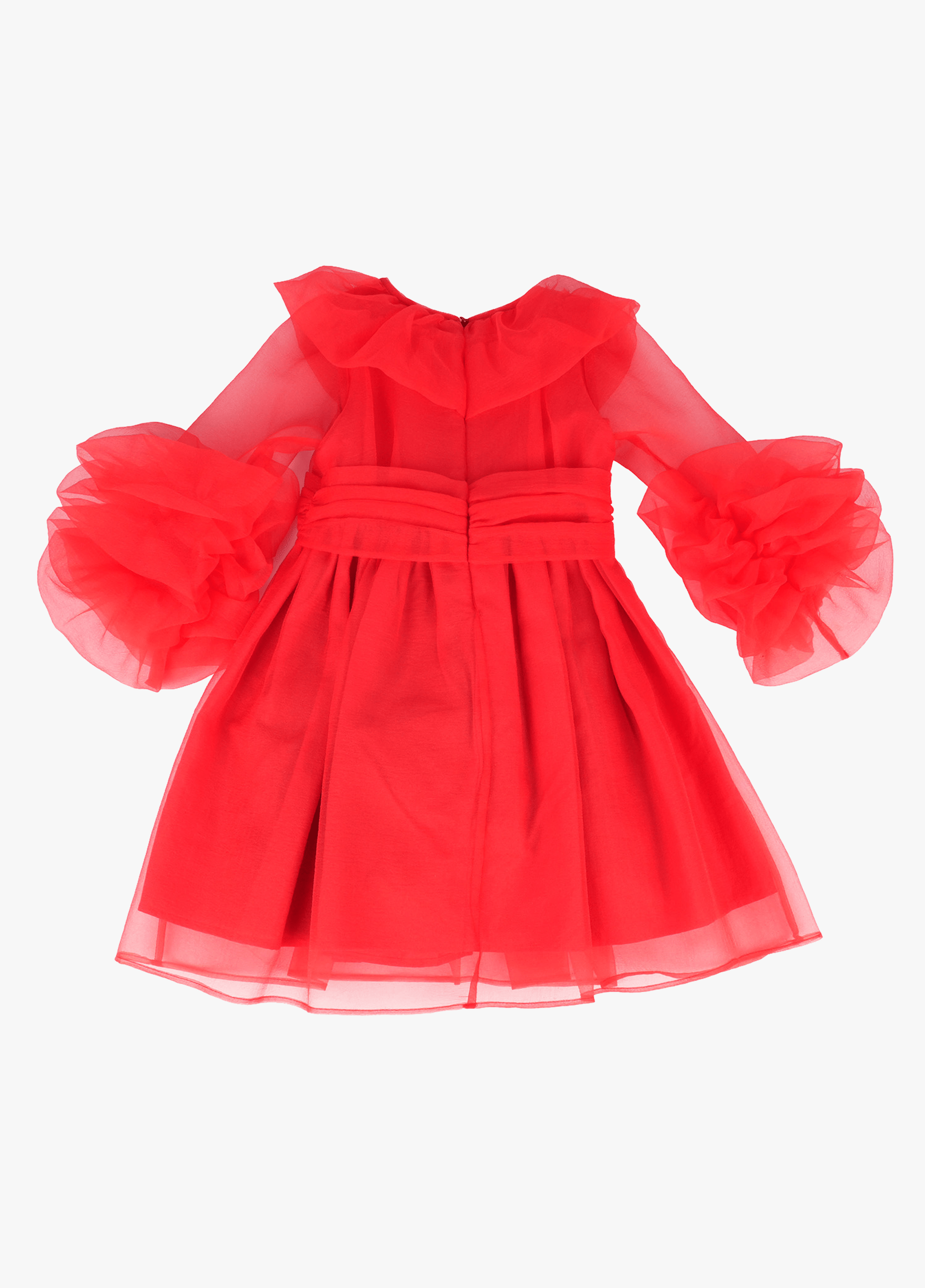Red Ruffles Dress made by Mama Luma