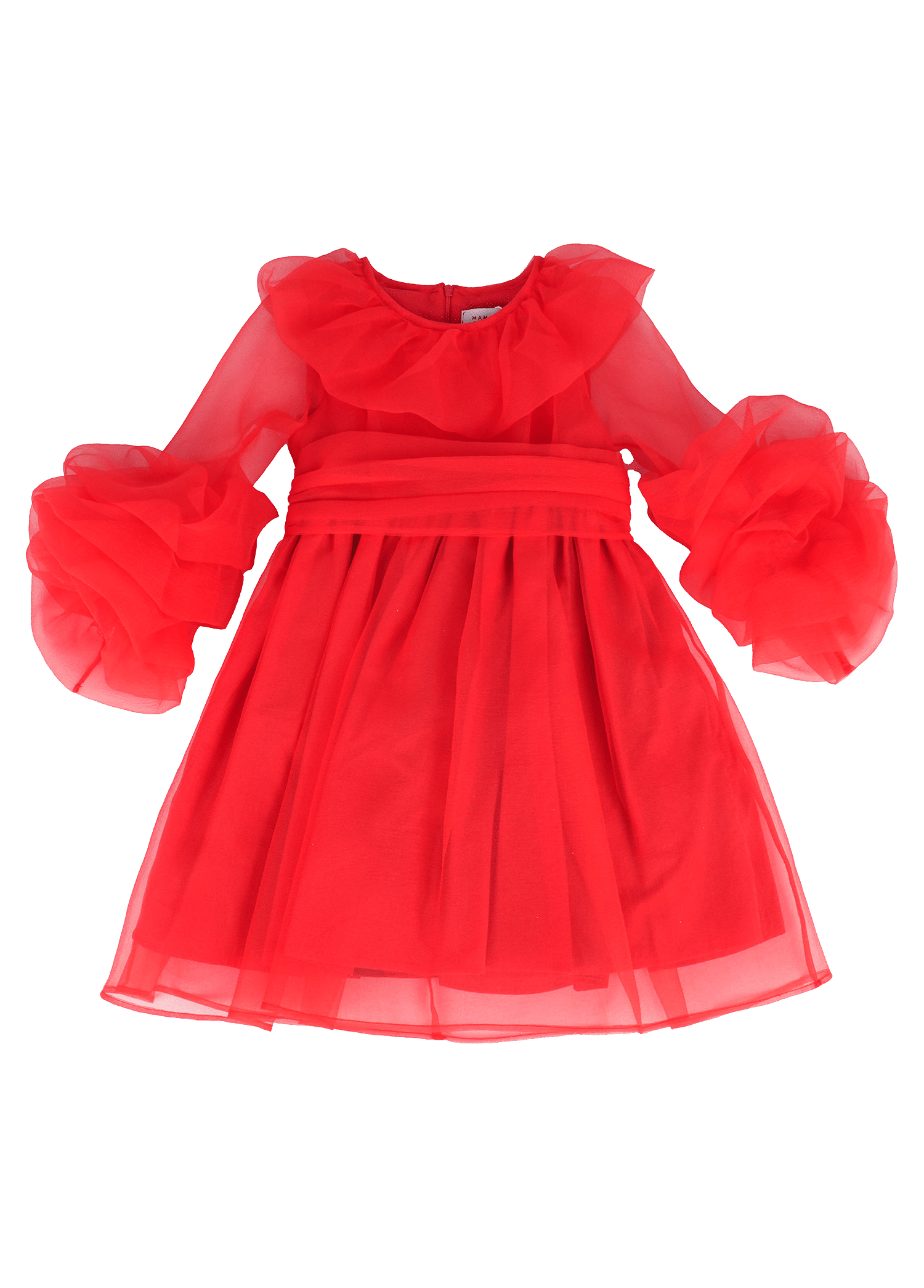 Red Ruffles Dress made by Mama Luma