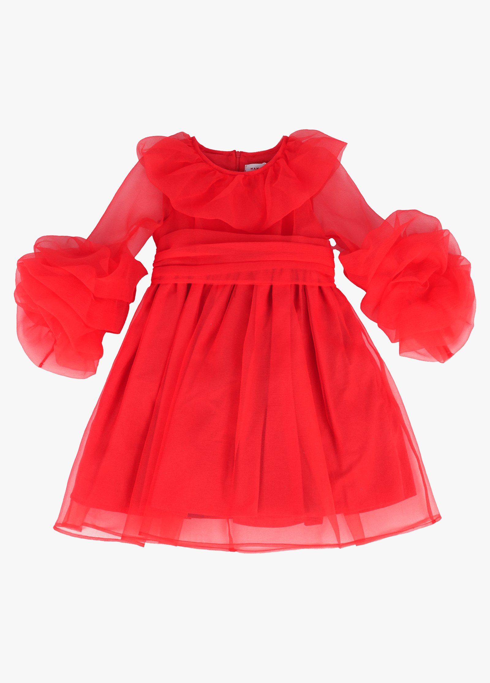 Red Ruffles Dress made by Mama Luma