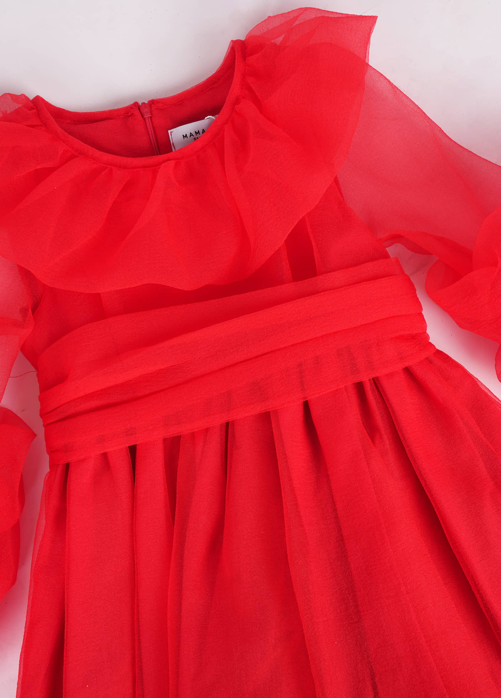 Red Ruffles Dress made by Mama Luma