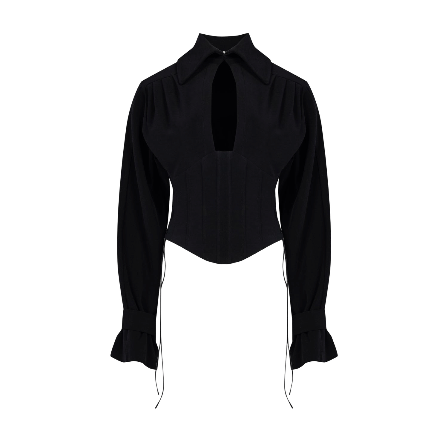 YOUR *ITCH CORSET BLOUSE - JET BLACK made by PCFG