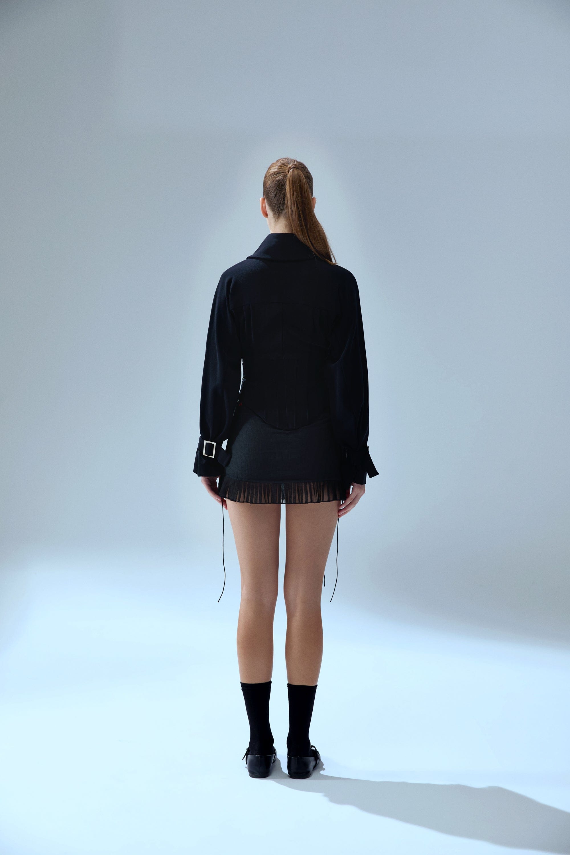 YOUR *ITCH CORSET BLOUSE - JET BLACK made by PCFG