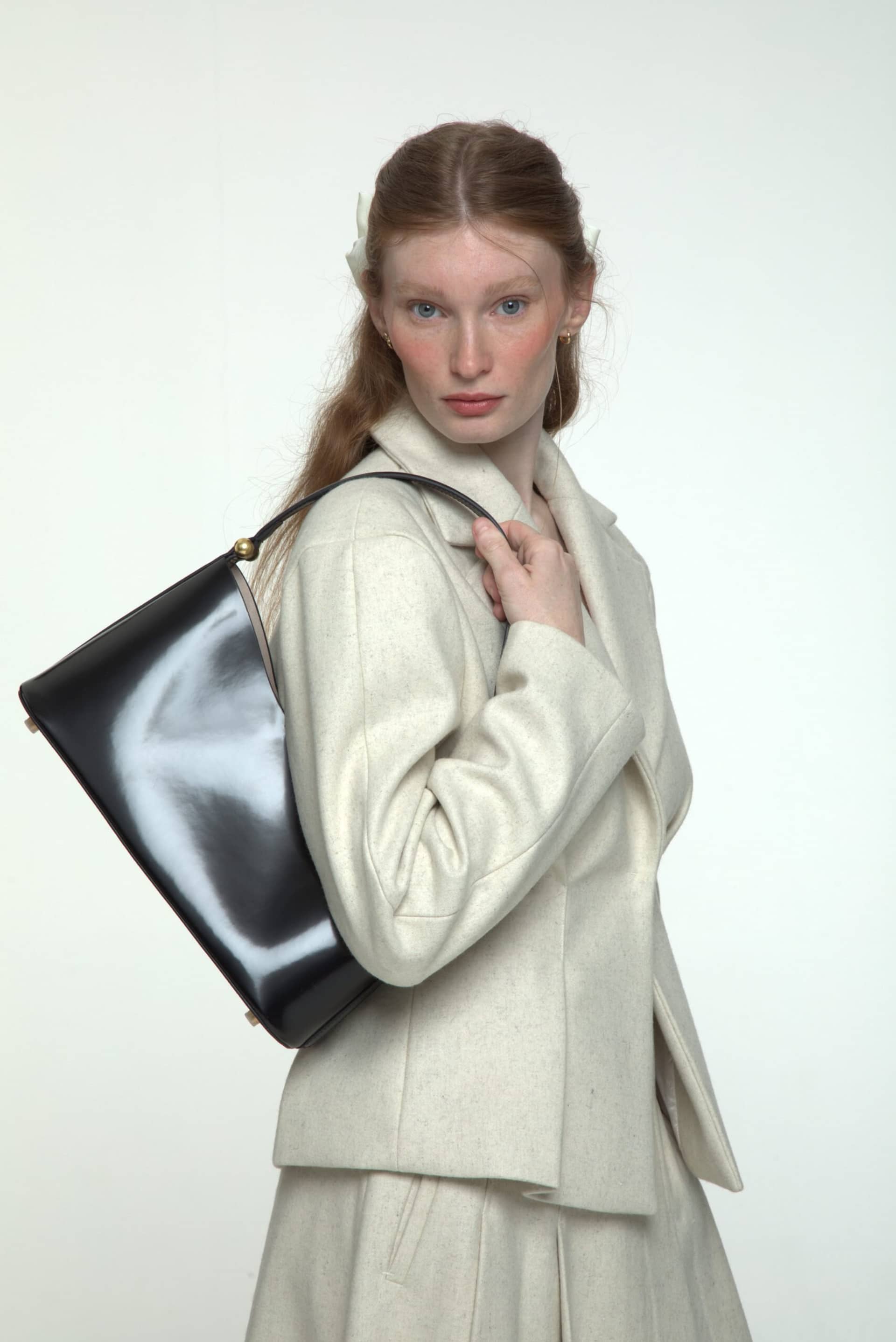 Patent leather handbag made by AFTERHOURS