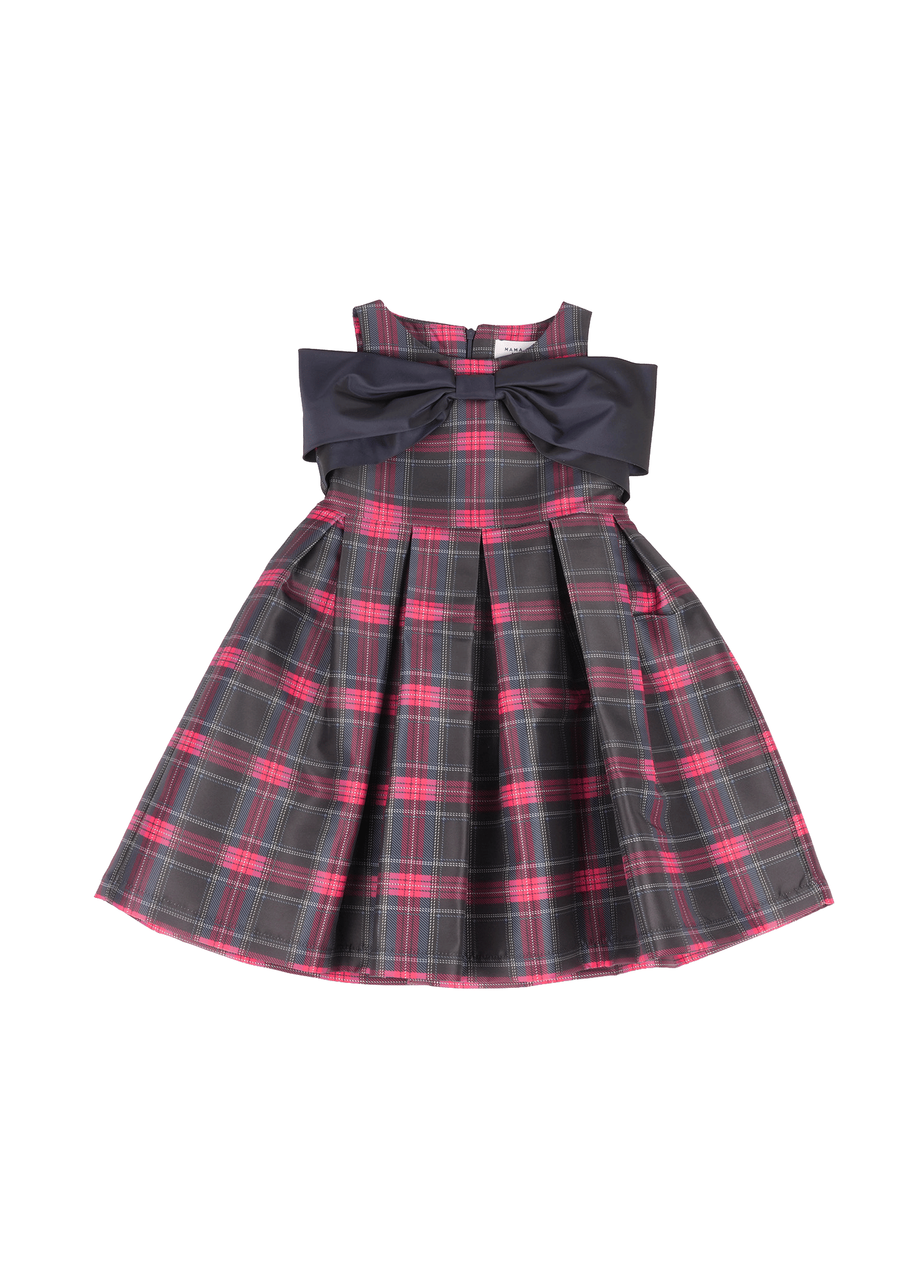 Plaid Bow Dress made by Mama Luma