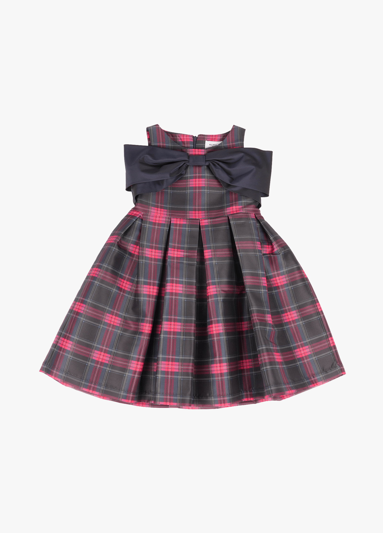 Plaid Bow Dress made by Mama Luma