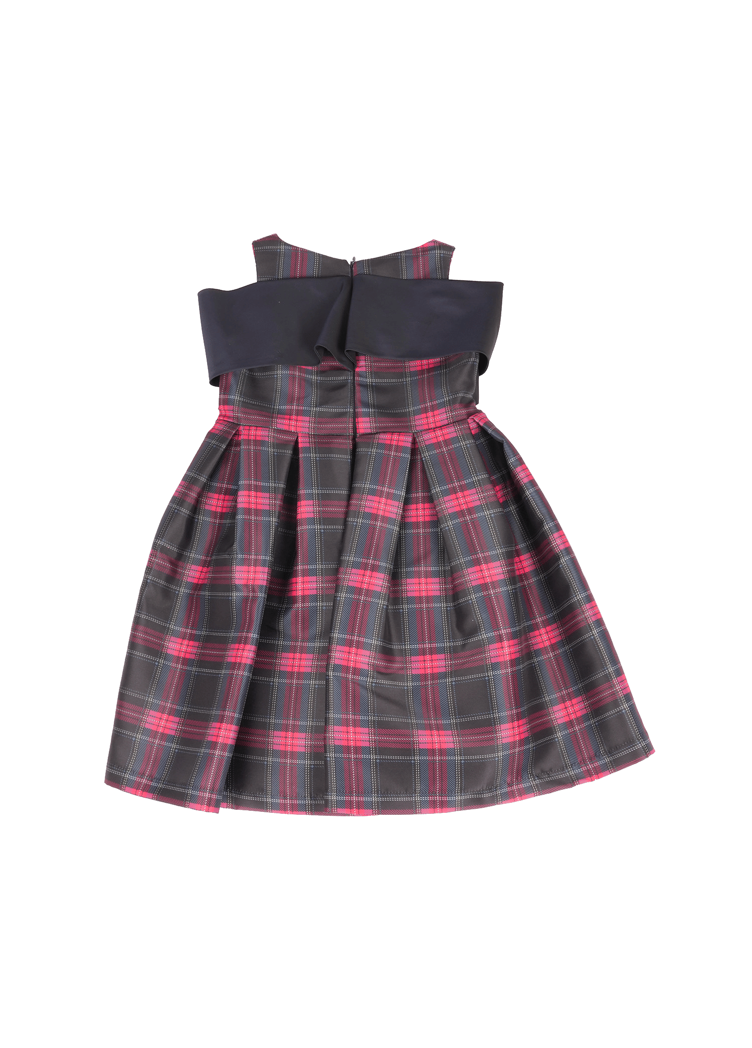 Plaid Bow Dress made by Mama Luma