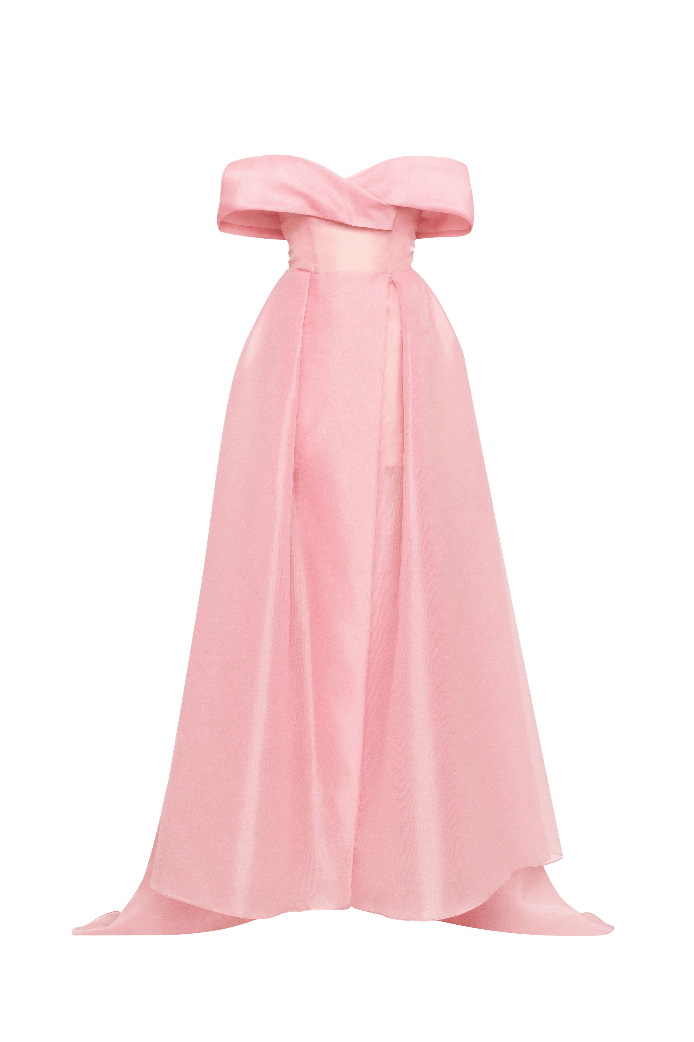 Sophisticated off-the-shoulder misty rose maxi dress, Garden of Eden made by Milla