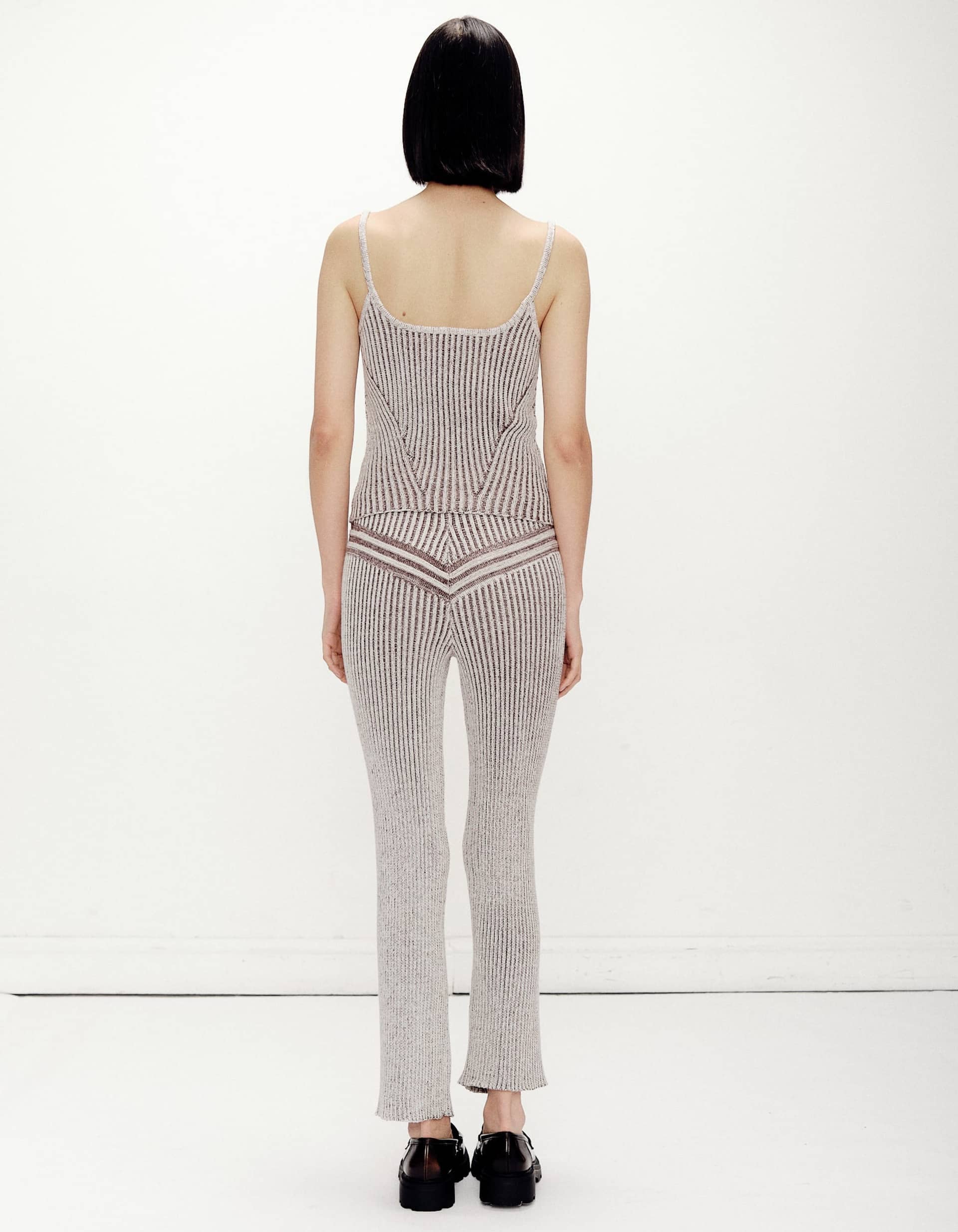 Corriente Pant Ivory Brown made by Peregrina