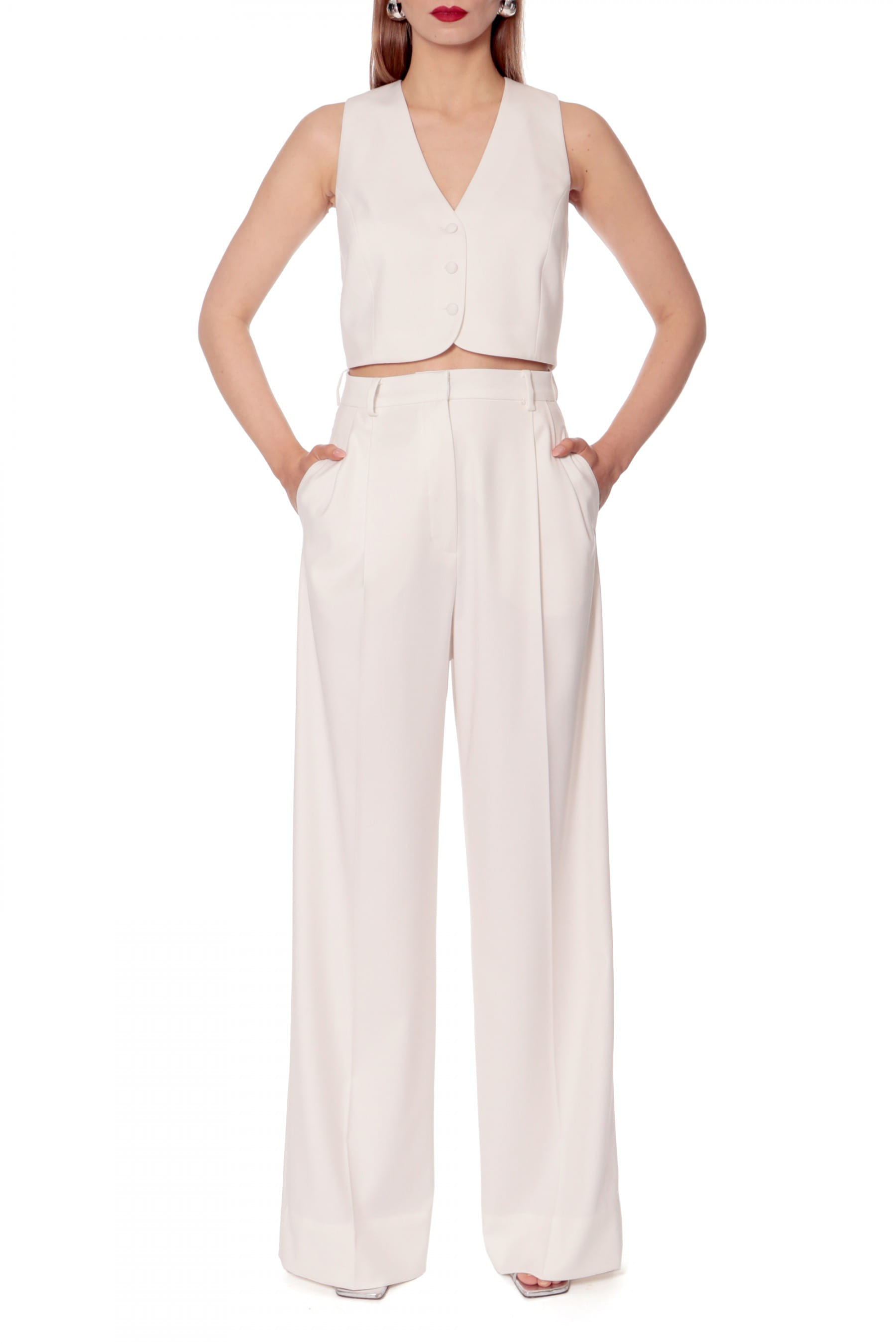 Vest Sienna Aesthetic White made by HALEWSKI