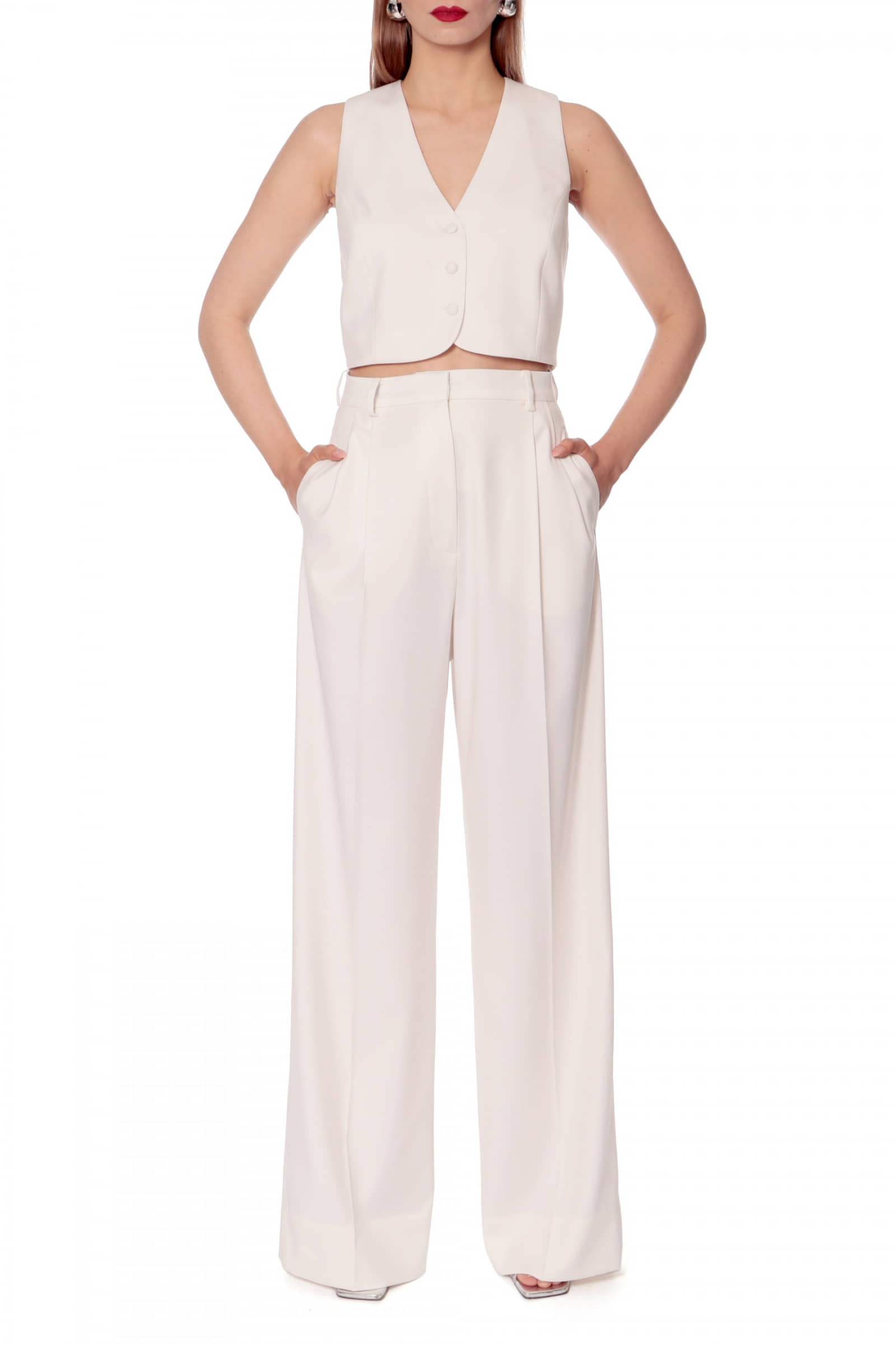 Vest Sienna Aesthetic White made by HALEWSKI