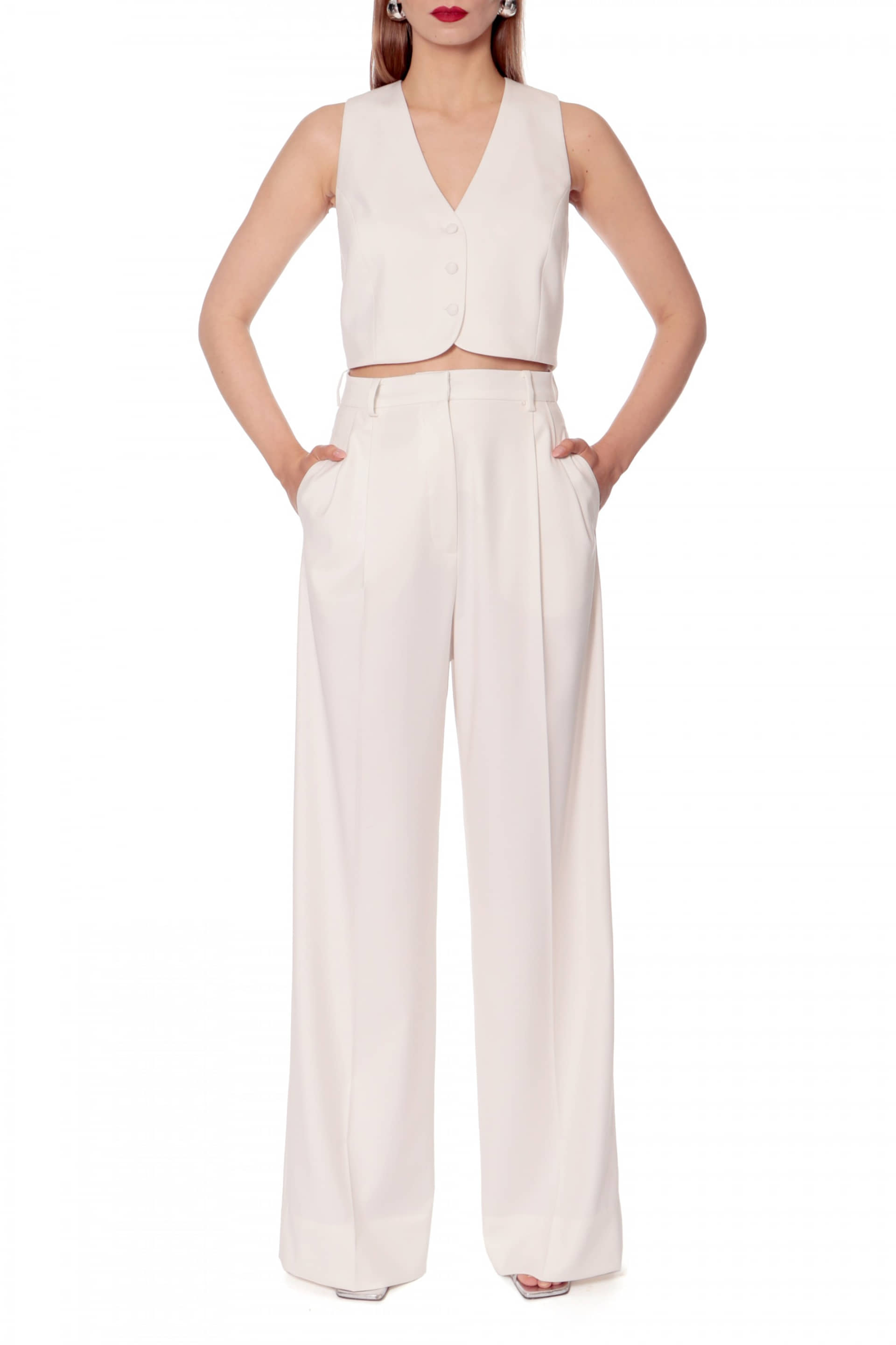 Vest Sienna Aesthetic White made by HALEWSKI