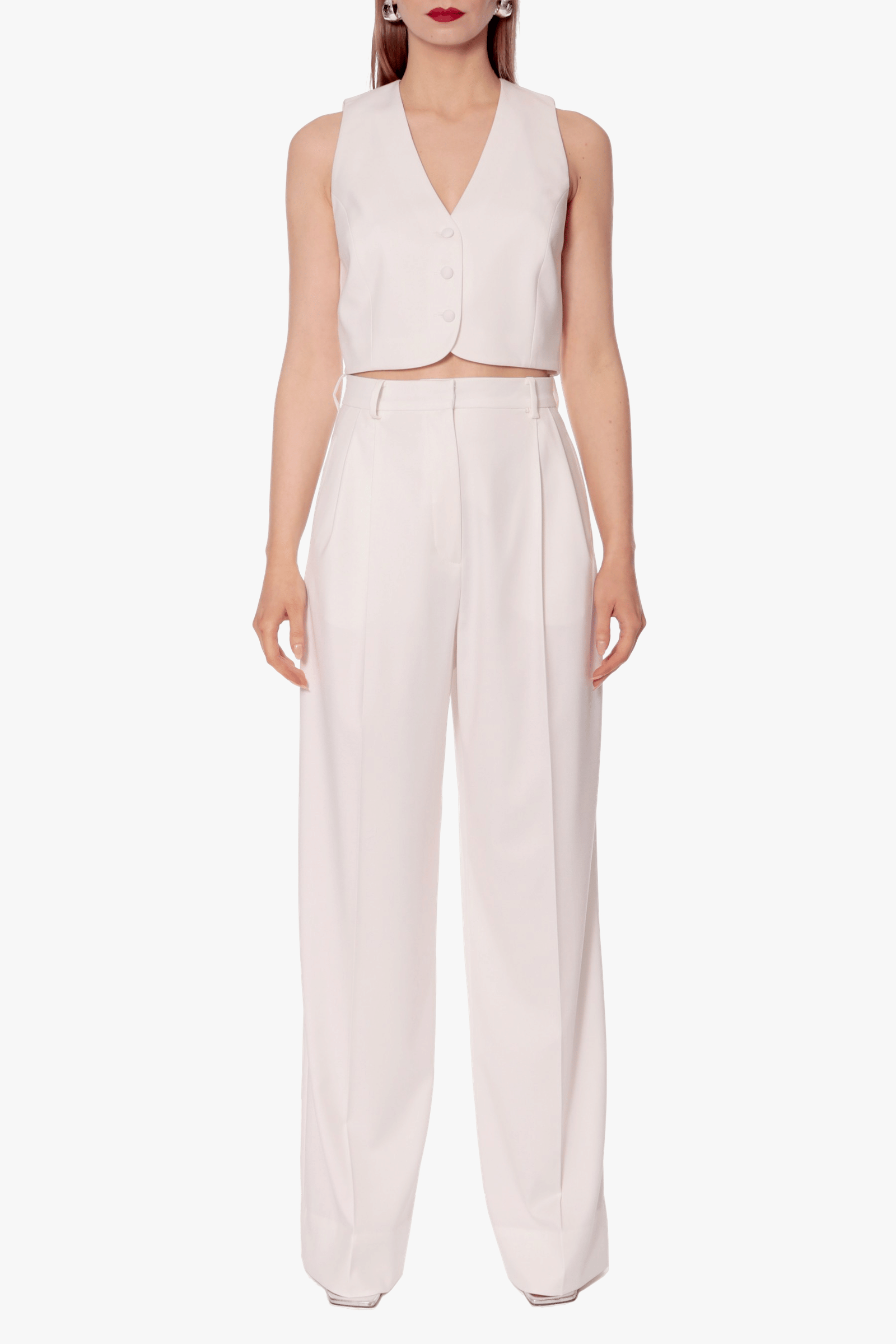 Vest Sienna Aesthetic White made by HALEWSKI