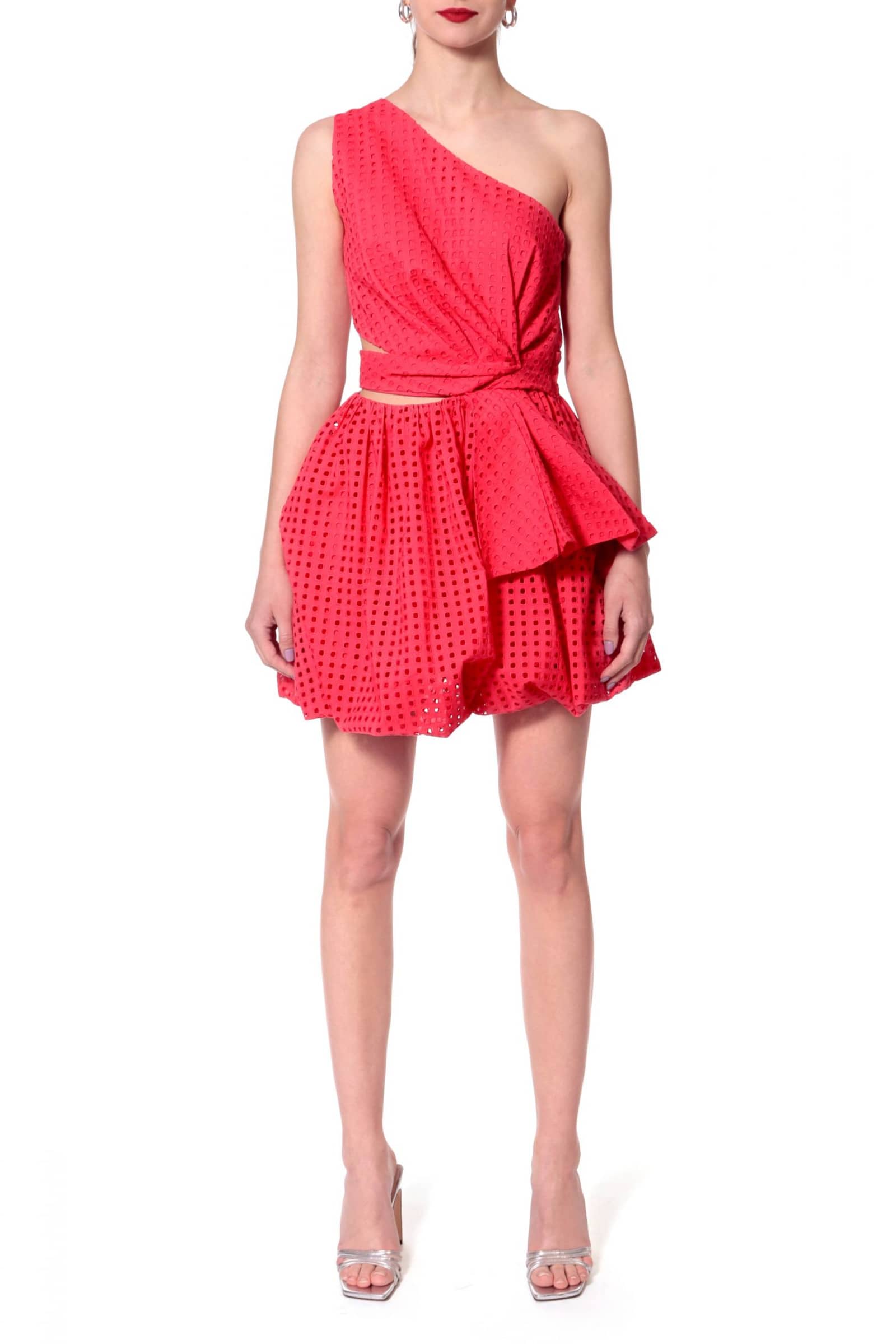 Dress Ariana Spring Tulips in Pink made by HALEWSKI