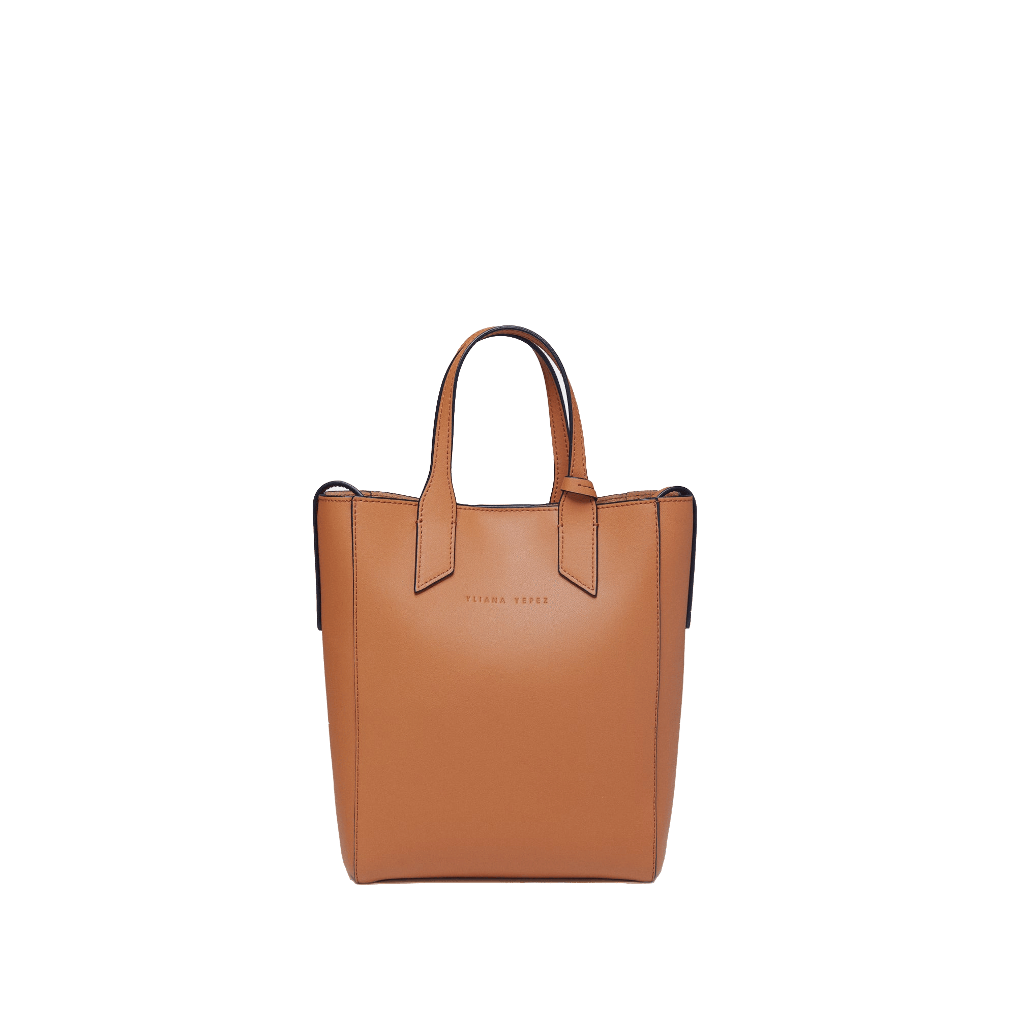 Mini Sarah camel tote made by Yliana Yepez