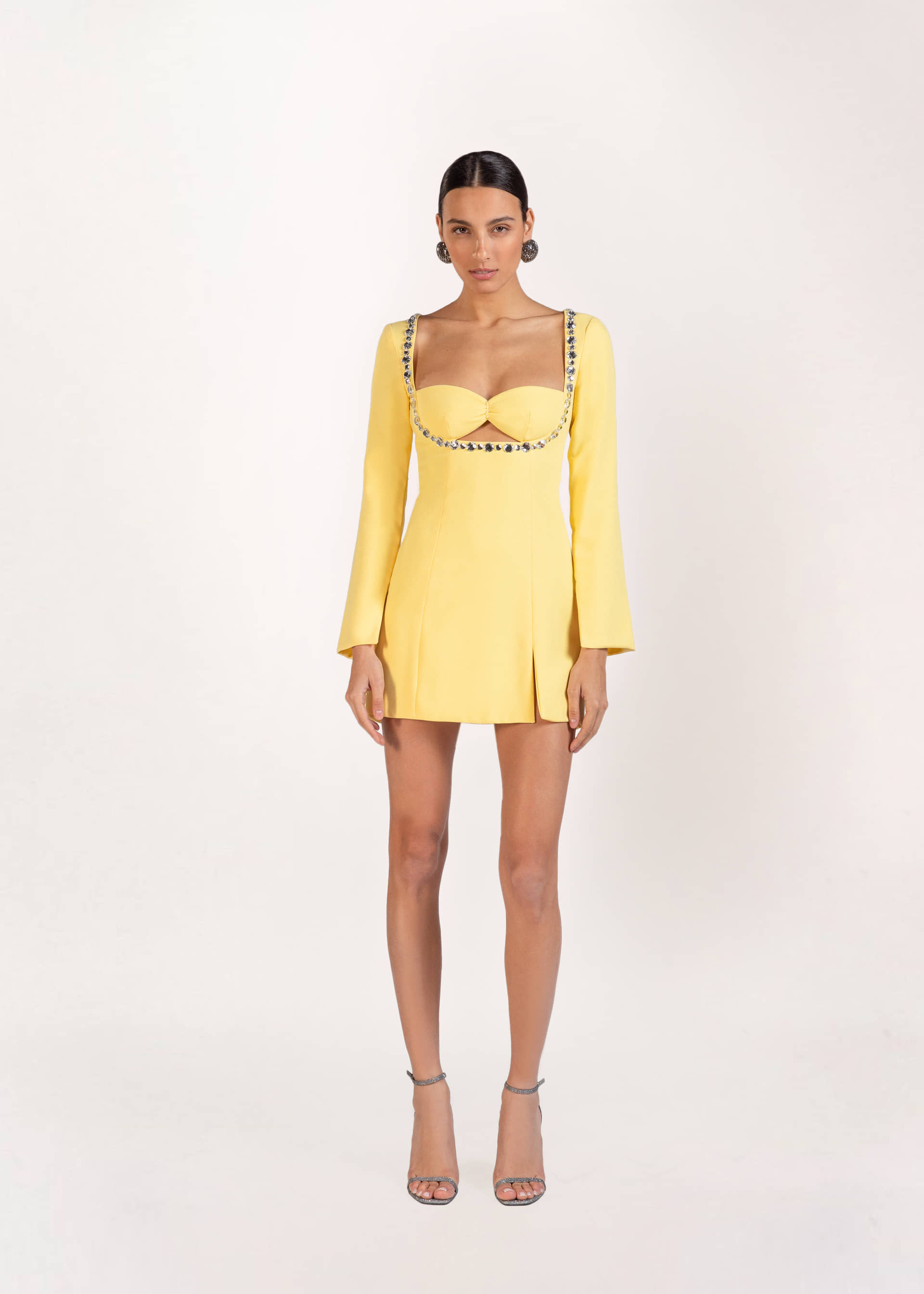 Celine mini embellished crepe dress made by Monika Dimova