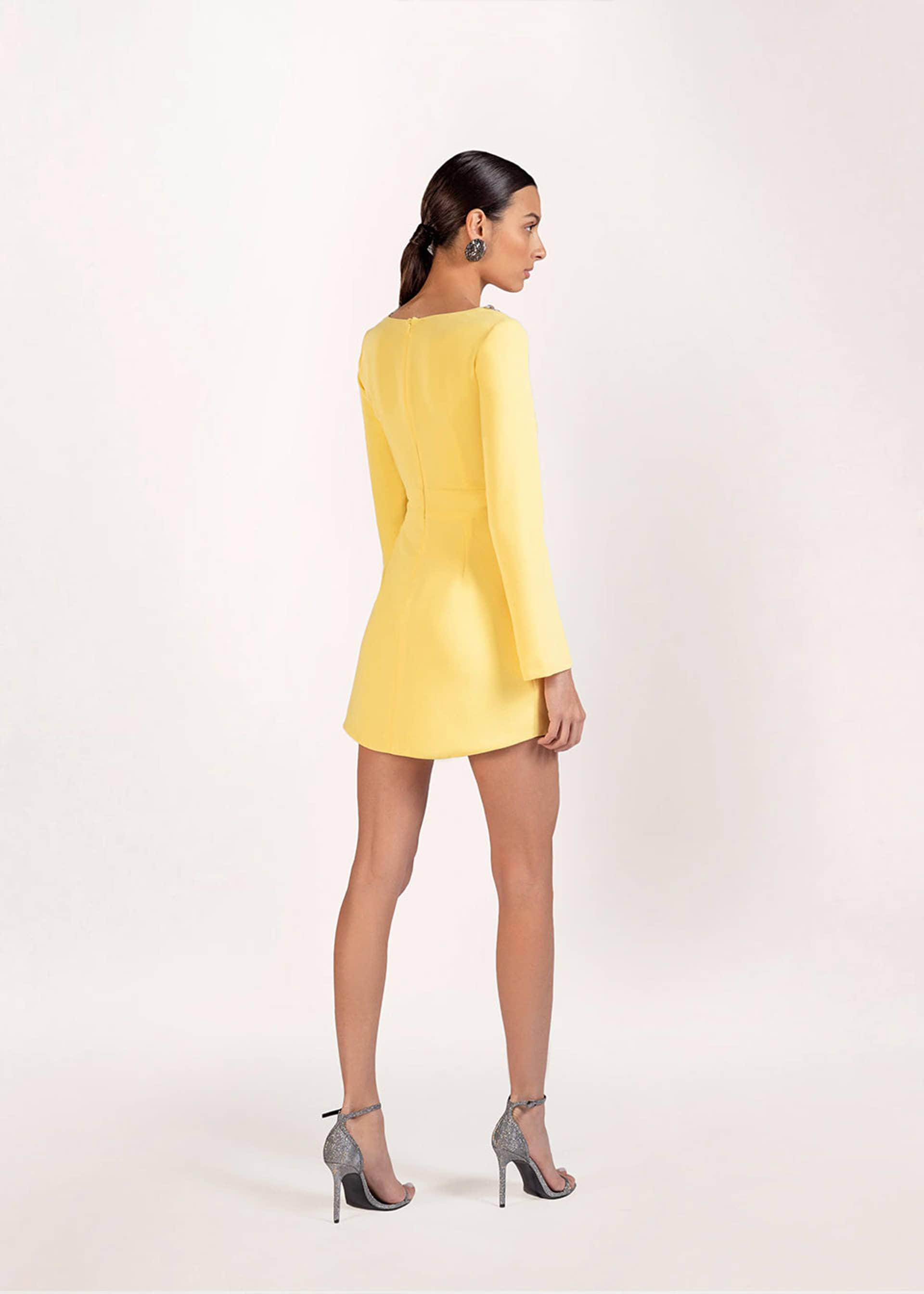 Celine mini embellished crepe dress made by Monika Dimova