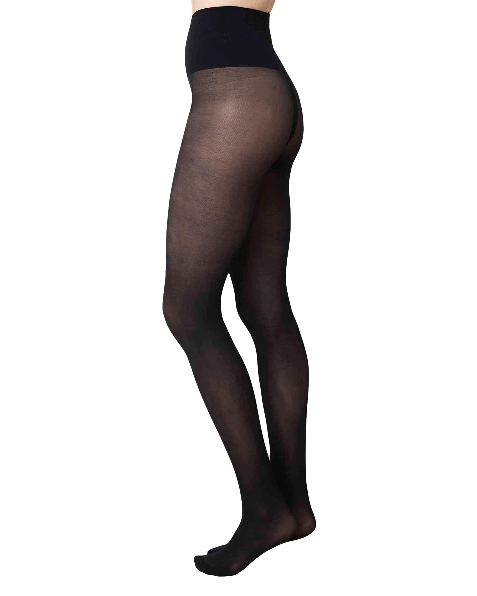 Lois Rip Resistant Tights in Black made by Swedish Stockings