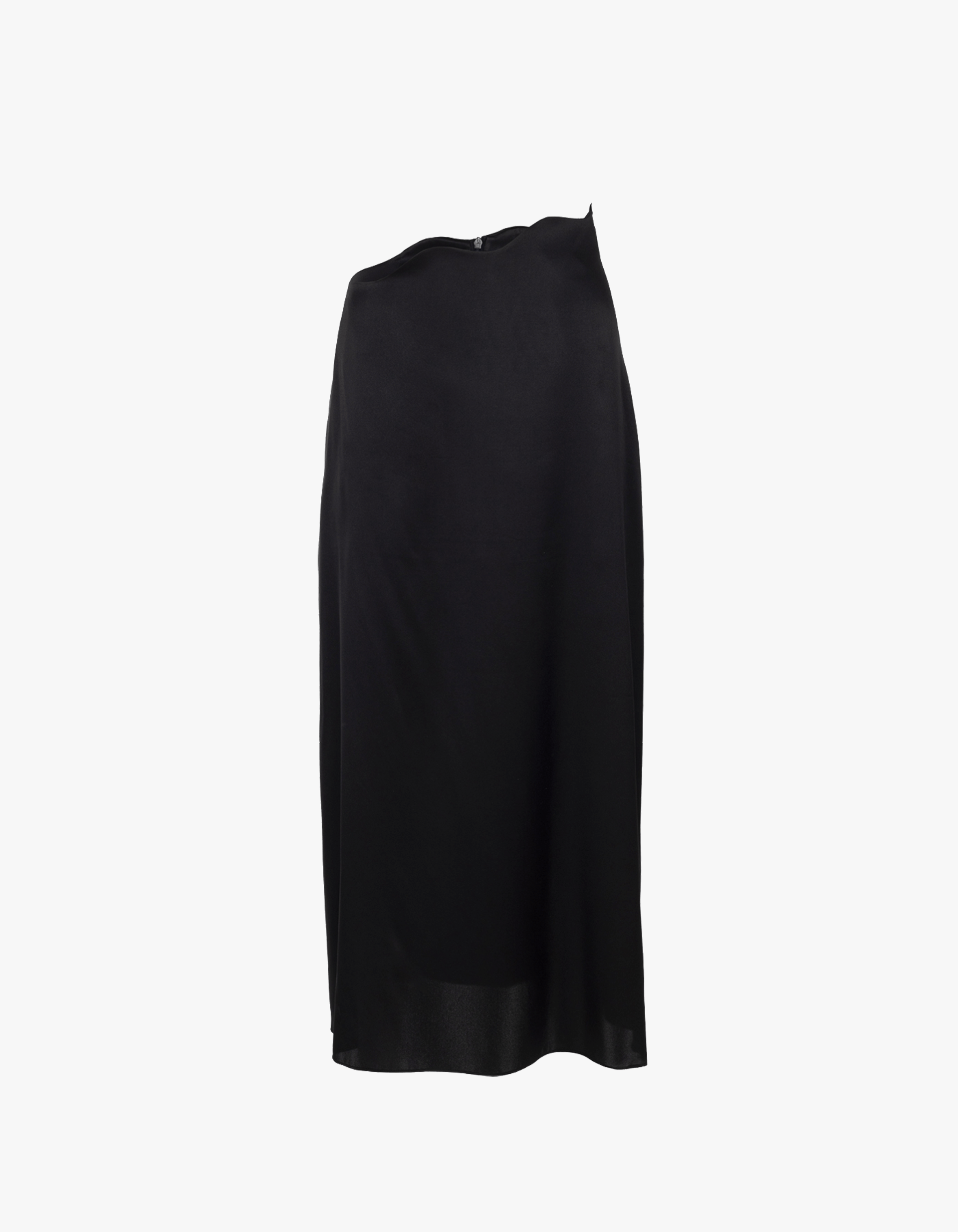 RHEA Silk Skirt in Black made by MAET