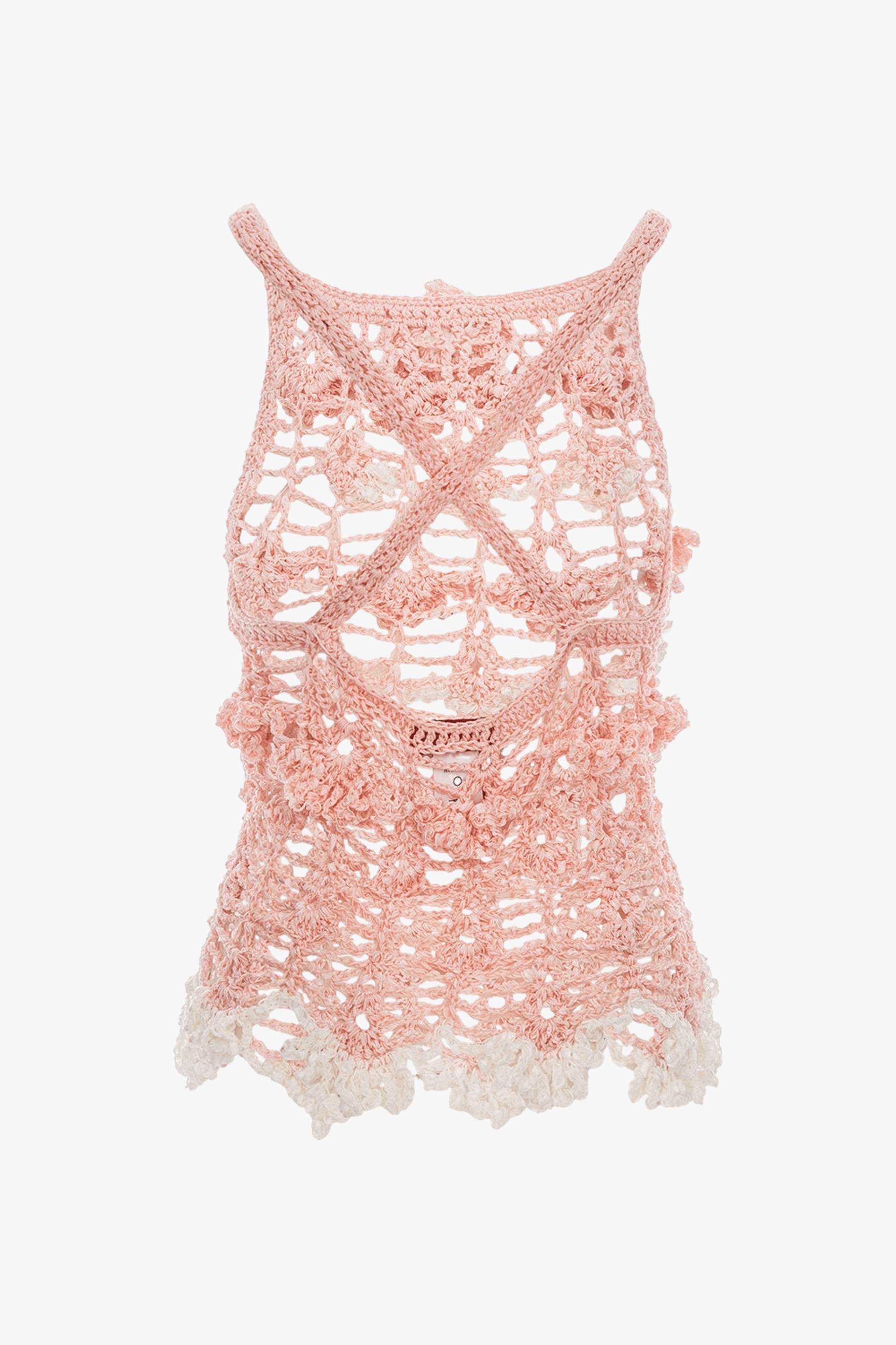 Pink Chrysanthemum Handmade Crochet Top made by ANDREEVA