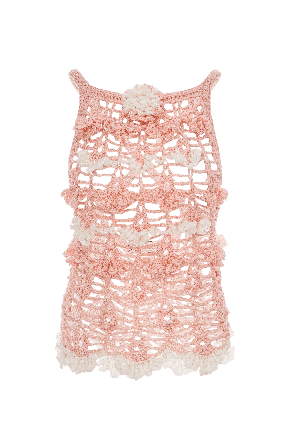 Pink Chrysanthemum Handmade Crochet Top made by ANDREEVA