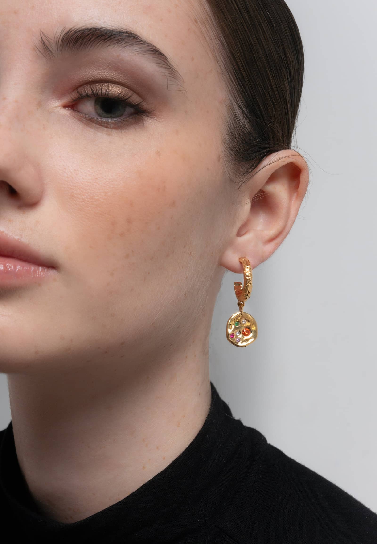 Aros Sadie Coin made by Lavani Jewels