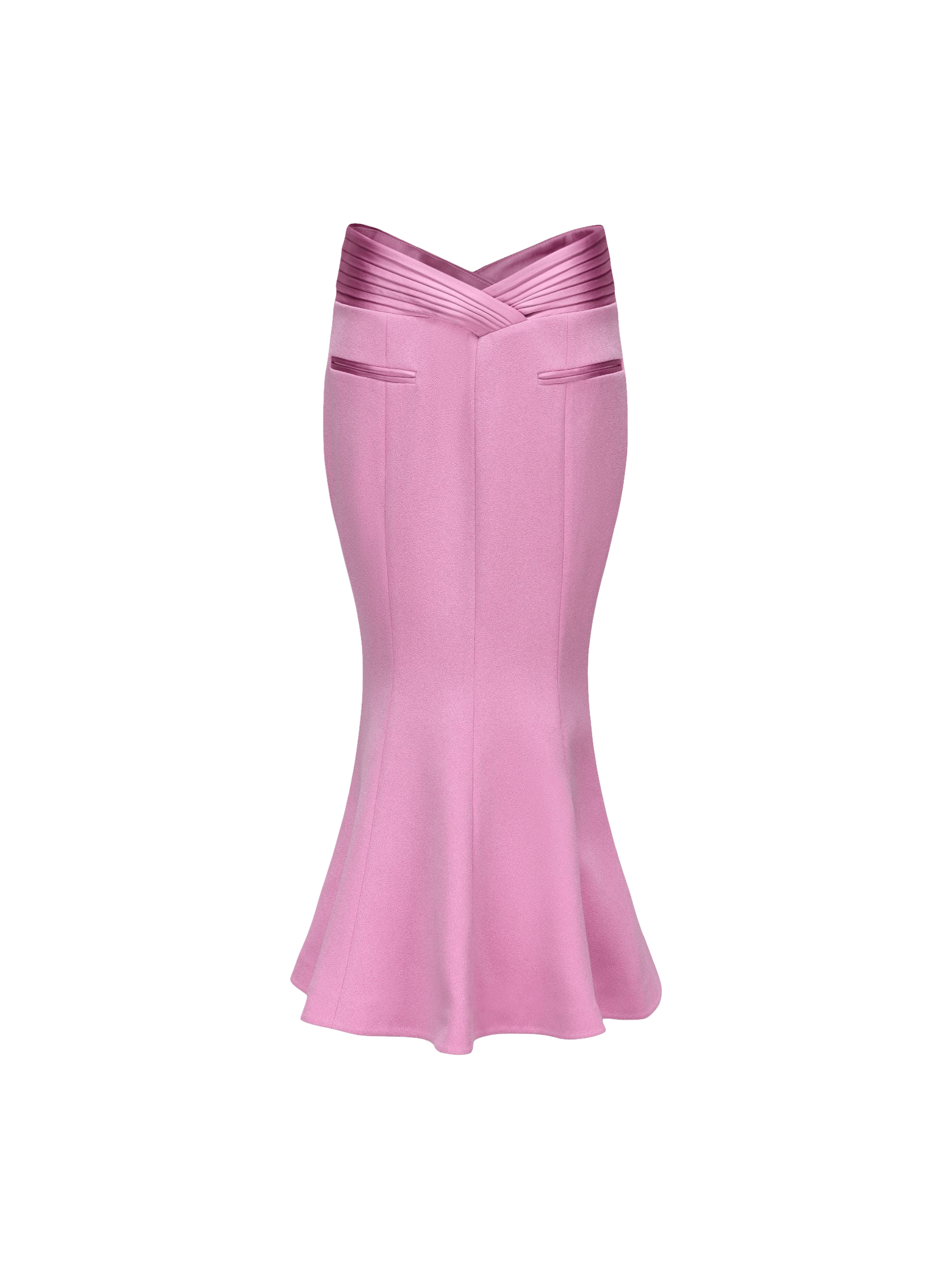 Belle Satin Skirt (Pink) (Final Sale) in Pink made by Nana Jacqueline