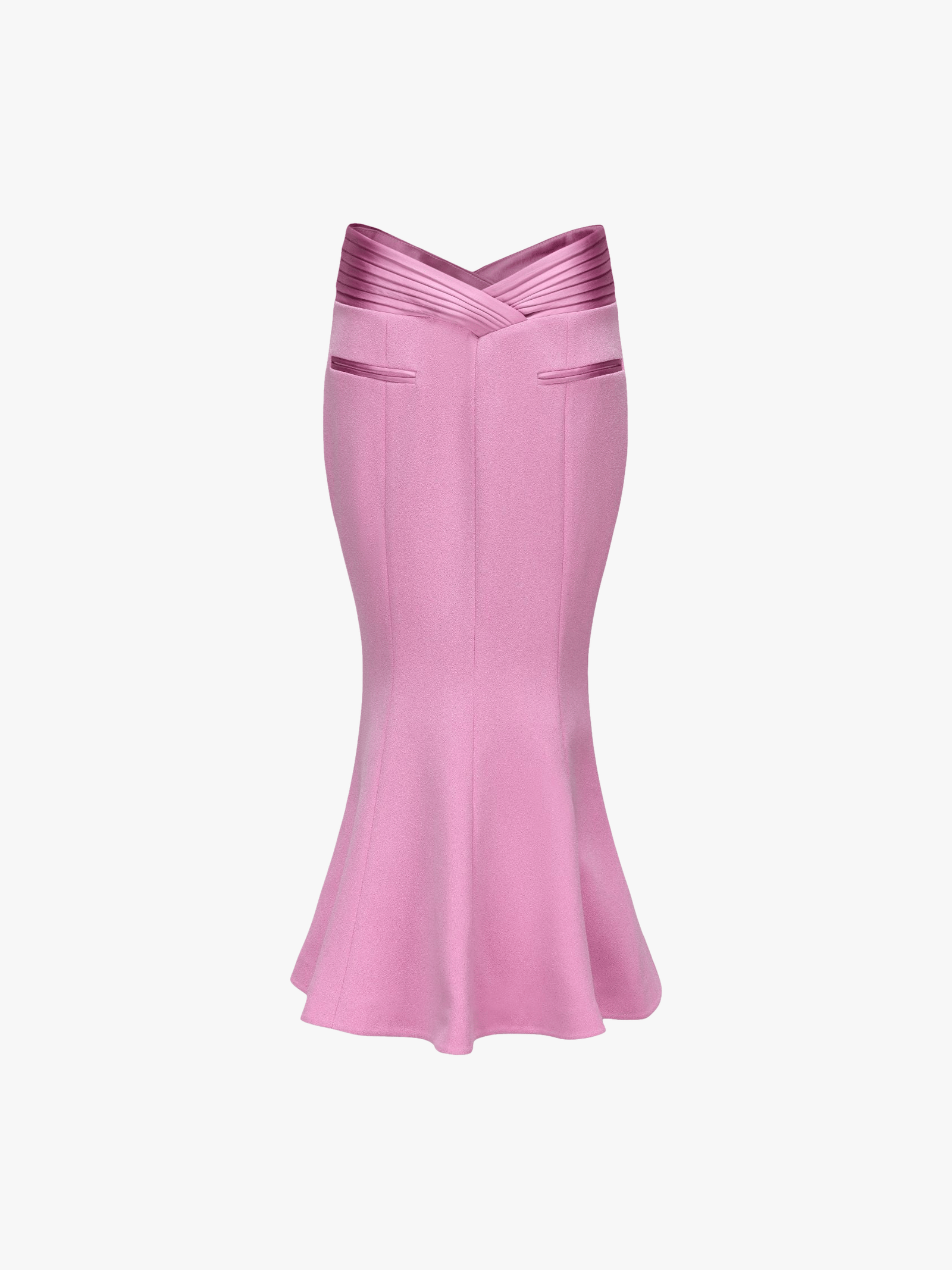 Belle Satin Skirt (Pink) (Final Sale) in Pink made by Nana Jacqueline