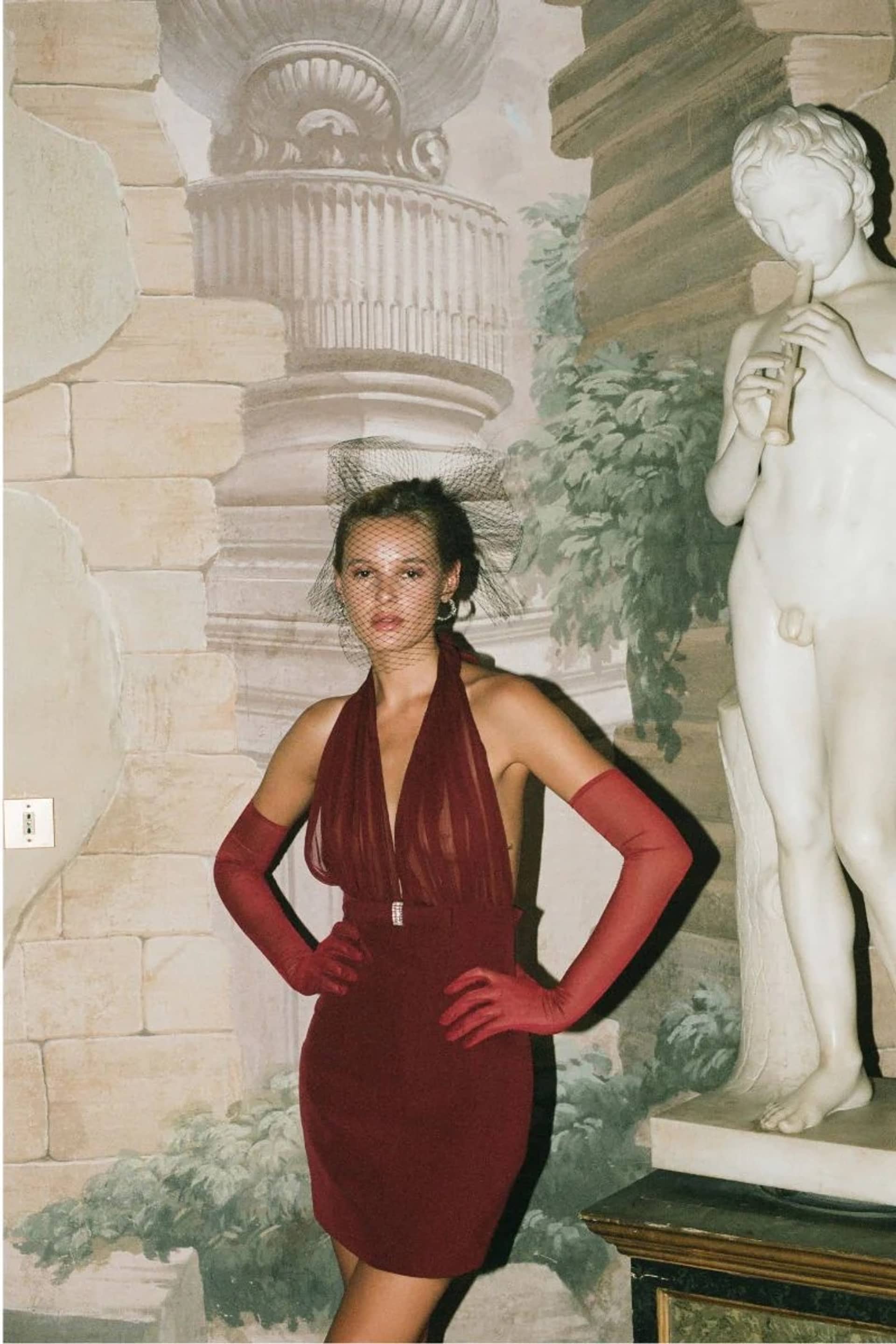 Melinda Dress (Red) made by Nana Jacqueline